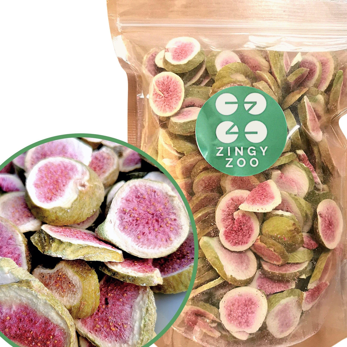 Freeze Dried Figs Slices | XXL 500g Natural | No Added Sugar | Gluten Free Healthy Snack, Cake Decoration, Smoothie | Dry Figs Raw Freeze Dried Snack