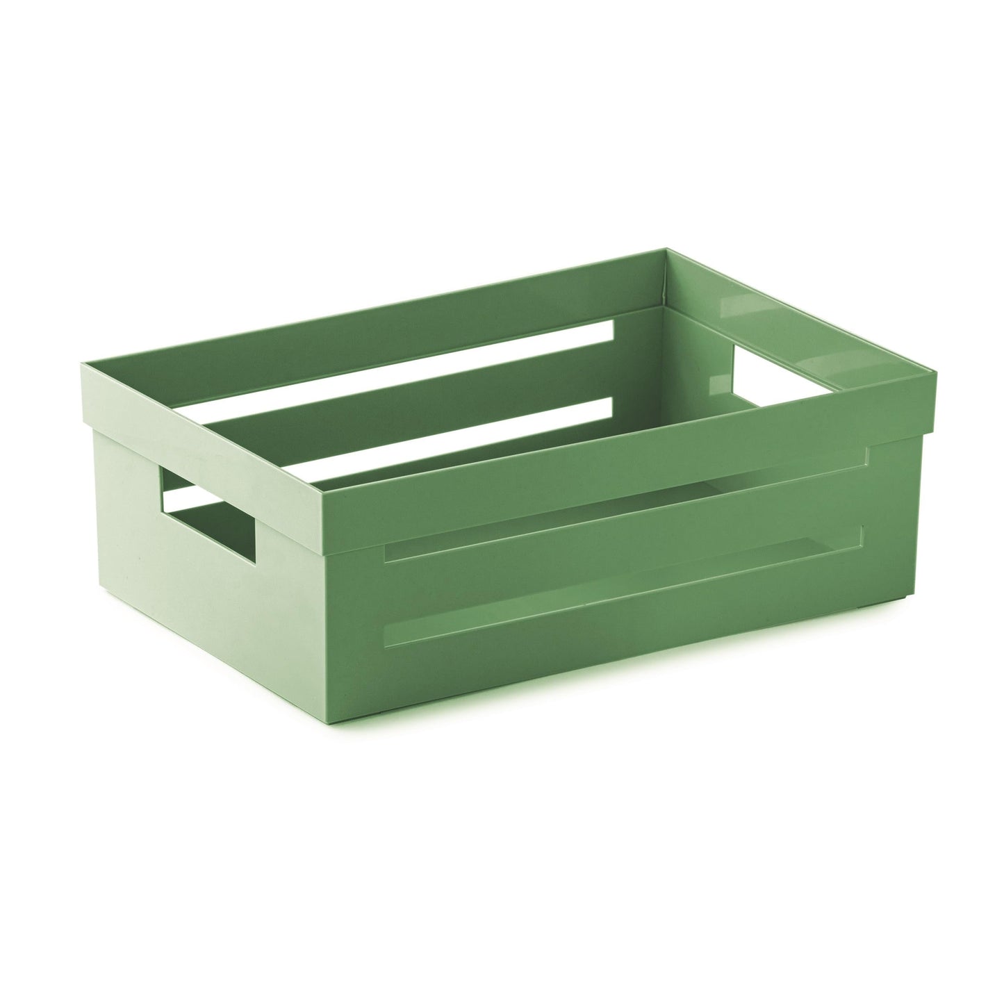 Snips Ambiente Open Storage Box 5 L, Green, Stackable, Made in Italy