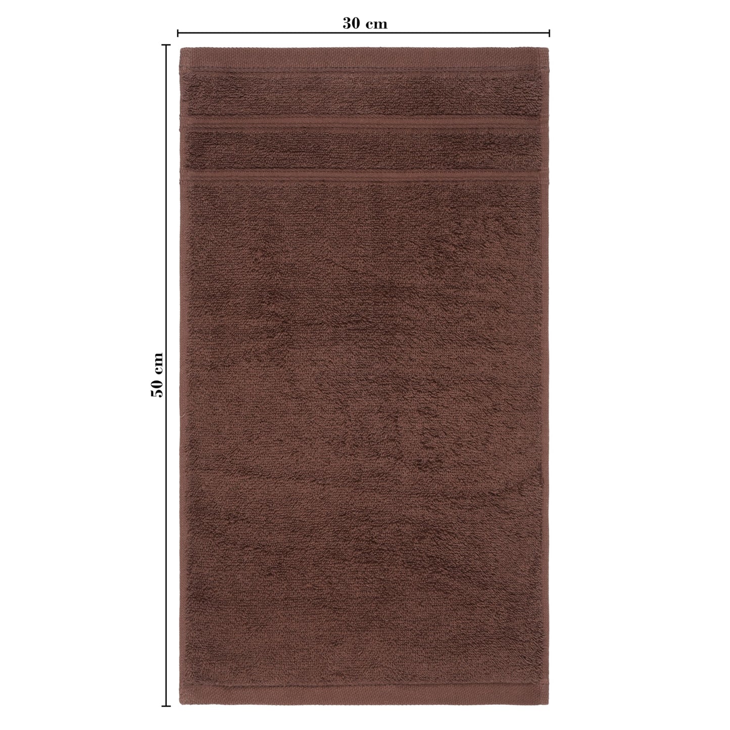 Perefly Bath Towels (30 X 50 CM) - Face & Hand Towels for Gym - Soft & Absorbent - Fast Drying Bathroom Face Cloths (Brown, 6 Pack)