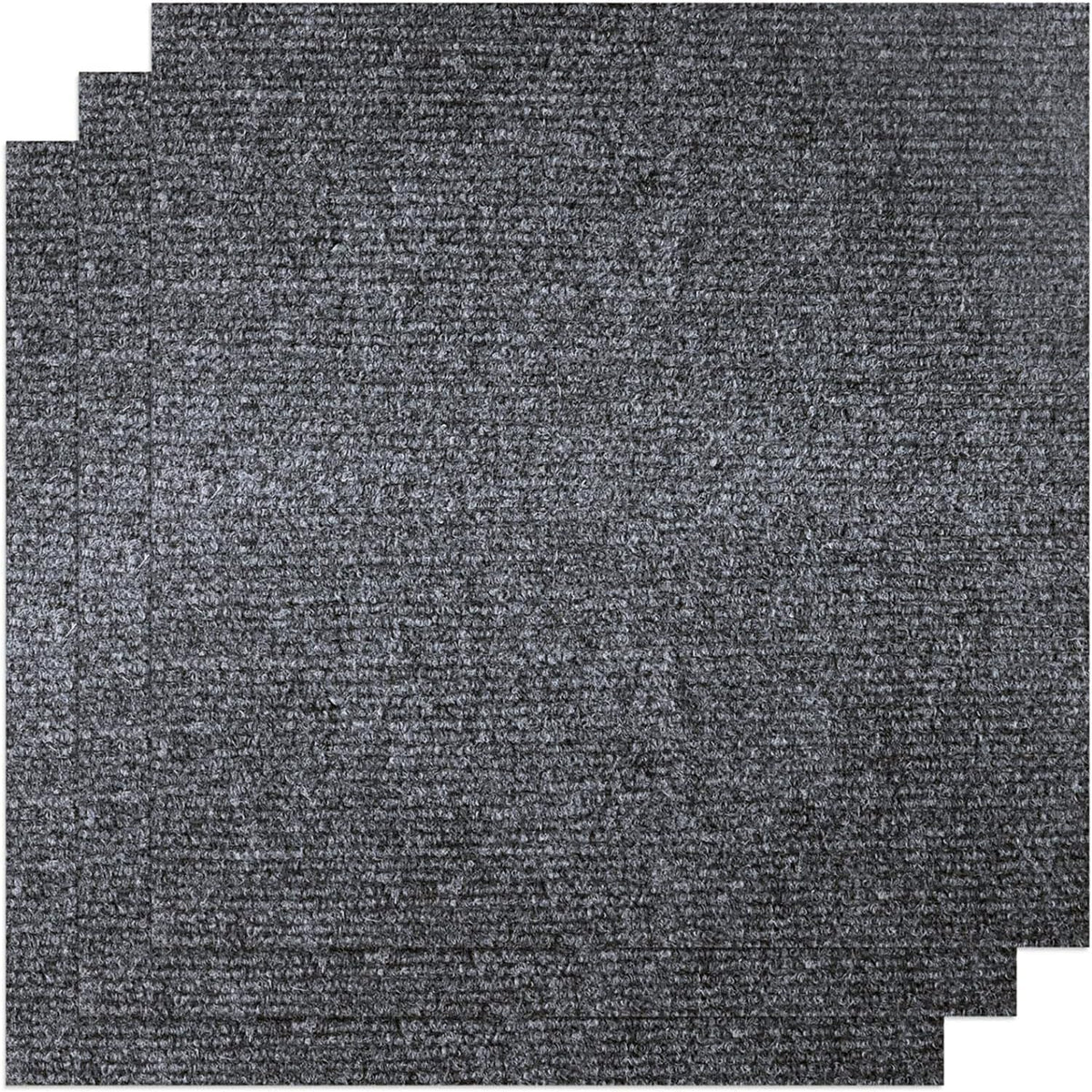 KAHEIGN 30Pcs Self Adhesive Carpet Tiles, 30CM x 30CM Easy to Peel and Stick Floor Tiles Non-Slip Hardwearing Carpet Tiles Squares Floor Covers for