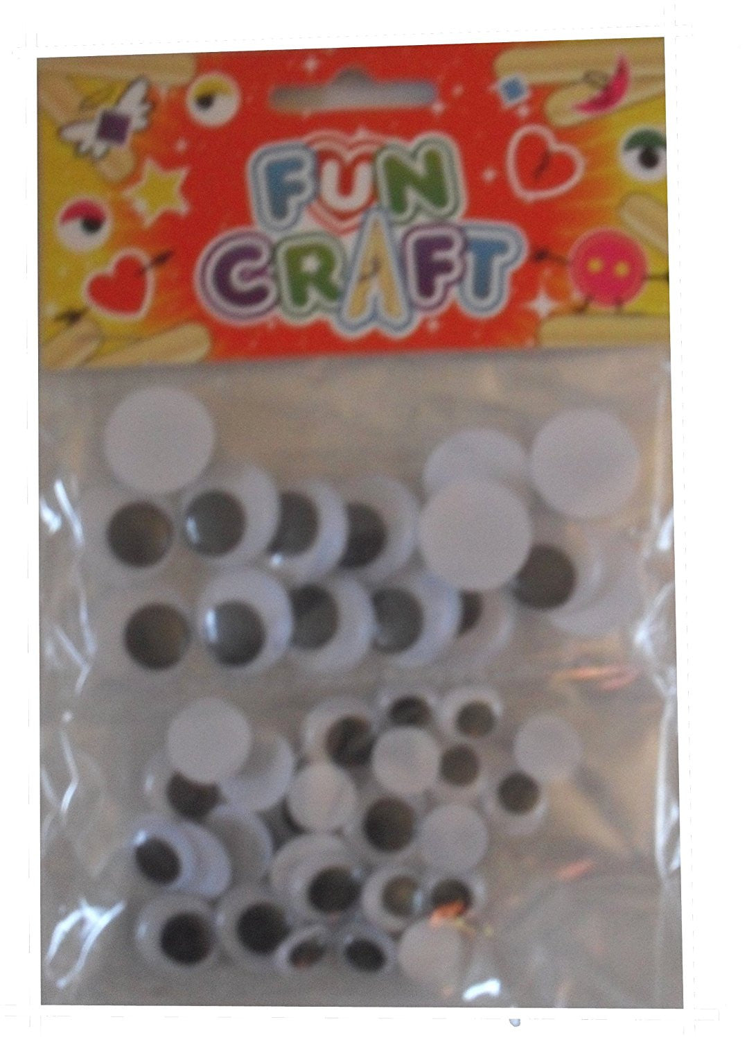 Wobbly Sticky Eyes Fun Craft Self-Adhesive Assorted Colours