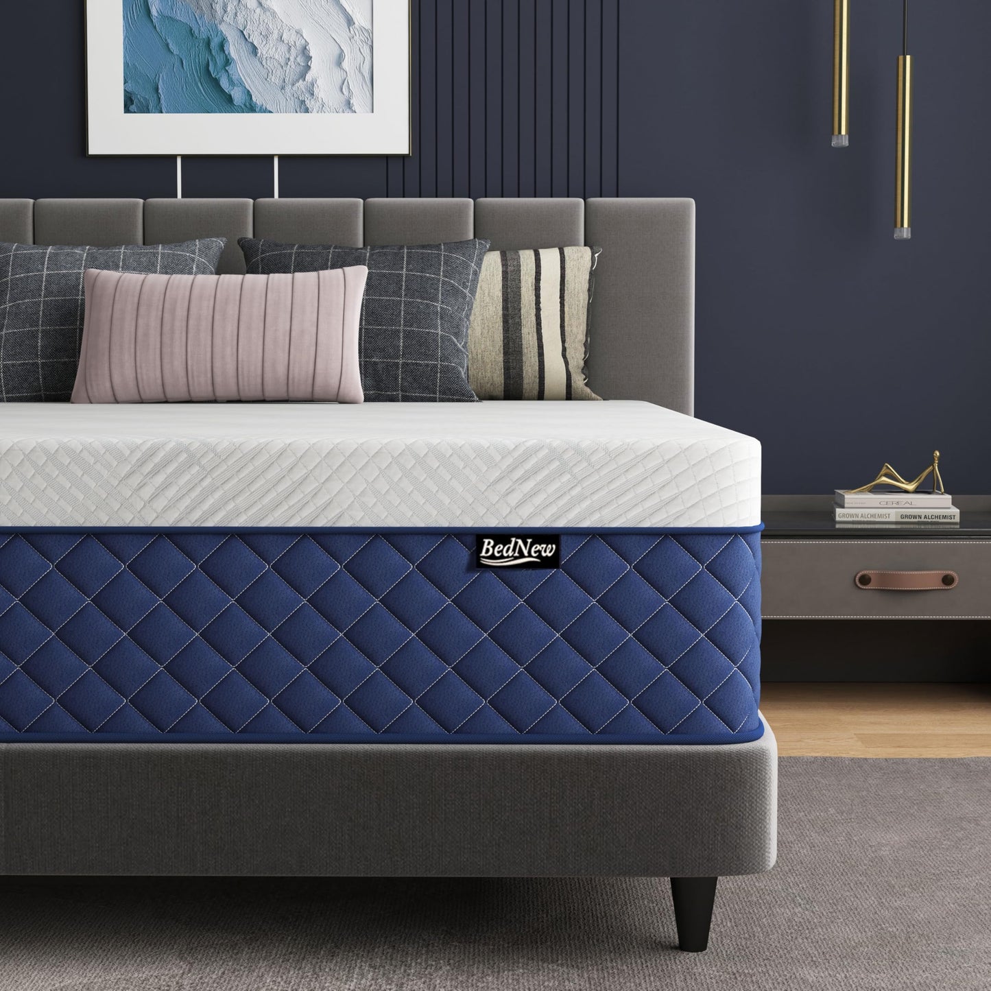 Bednew King Size Mattress 30cm, 12 Inch Innerspring Medium Firm Mattresses King Size 5FT with Pocket Spring and Breathable Foam For Cool Comfort