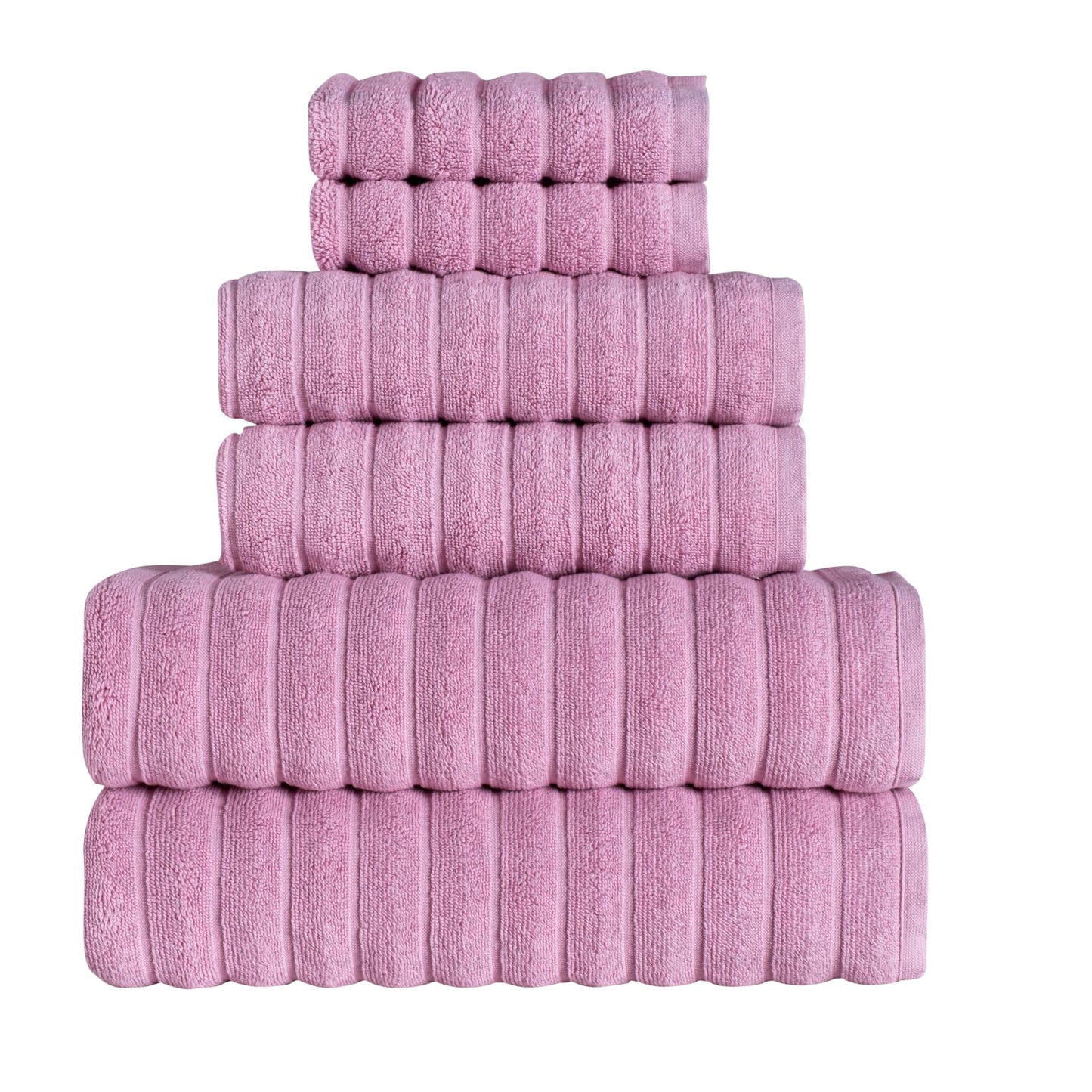 Tedeman Cloud Collection 6-Piece Towel Set - Turkish Towels, 550 GSM Plush, Highly Absorbent, Hotel & Spa Quality