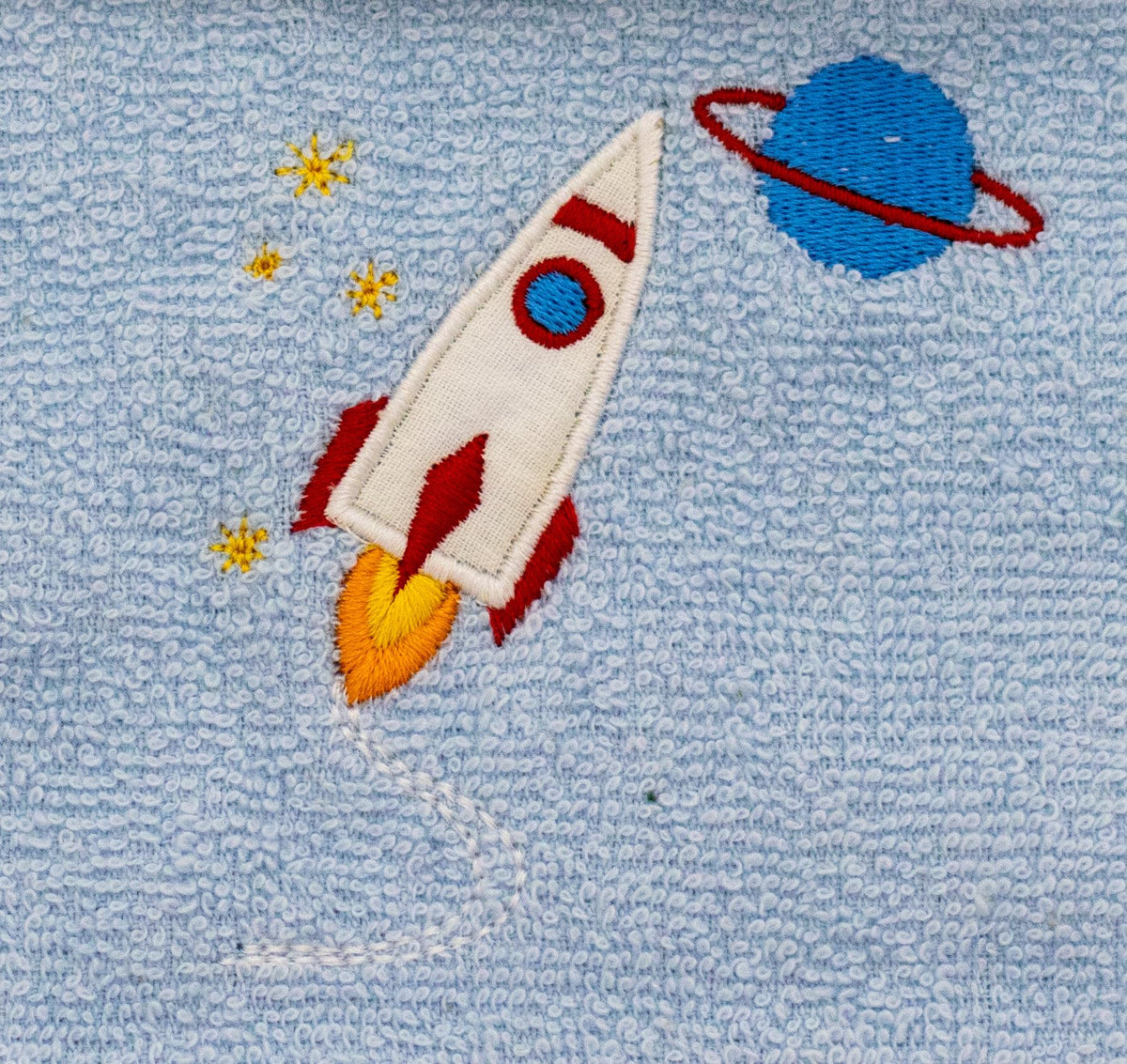 Lex's Linens Pack of 2 Kids Facecloth (1 of Each) (Rocket & Duck)