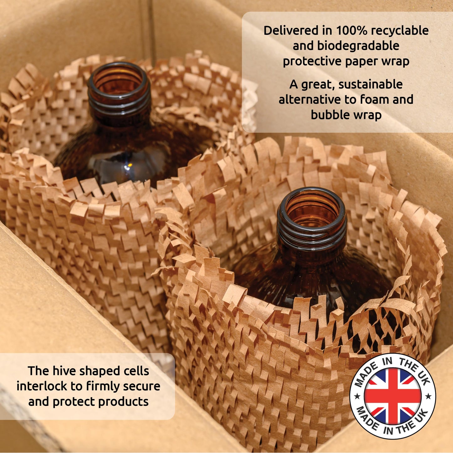 TEC 1 Litre Bottles Amber Glass 65% Recycled with Pumps (3)