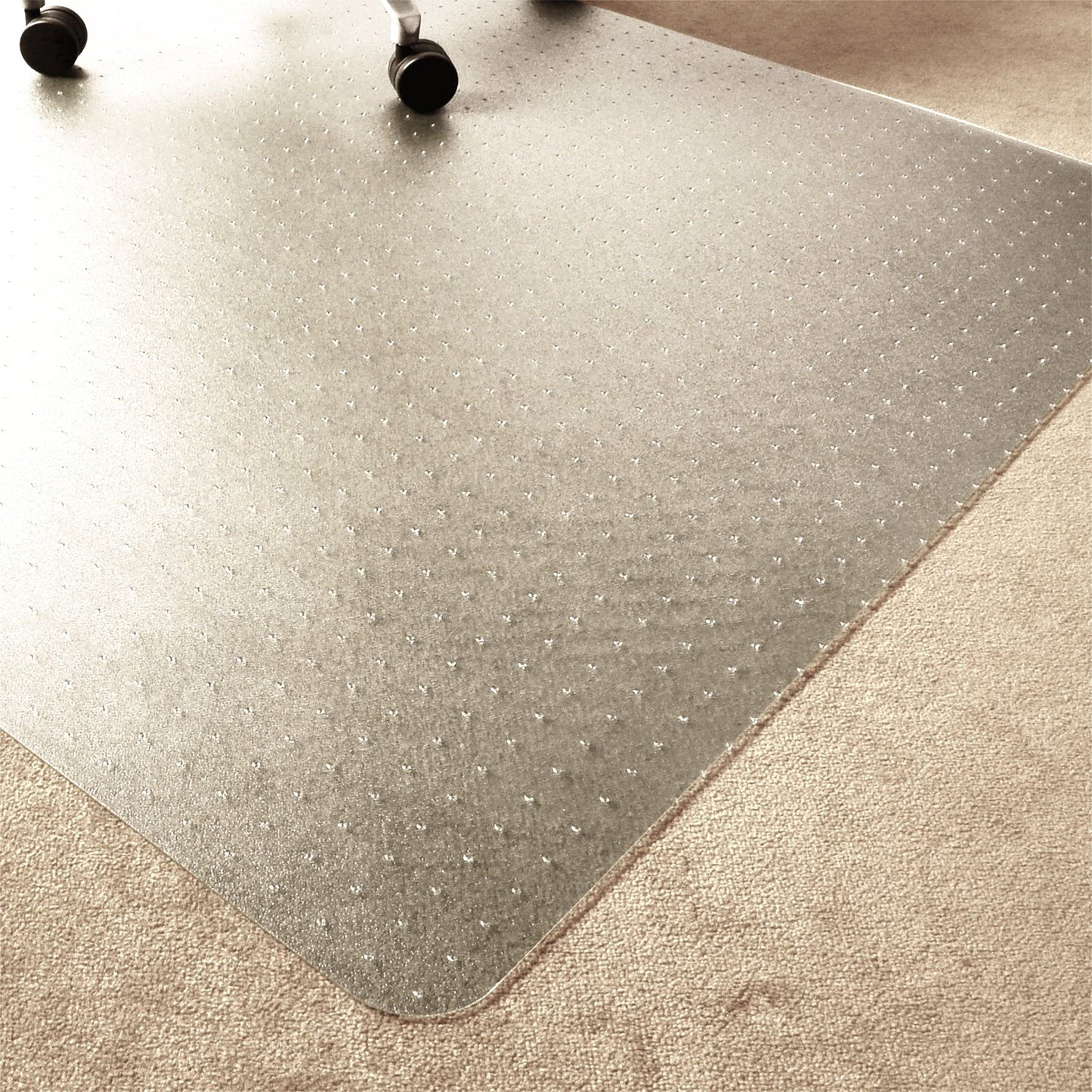 Marvelux 90 x 120cm Durable Eco Friendly Office Chair Mat for Low and Standard Pile Carpets, Rectangular Clear Enhanced Polymer Carpet Protector, Made