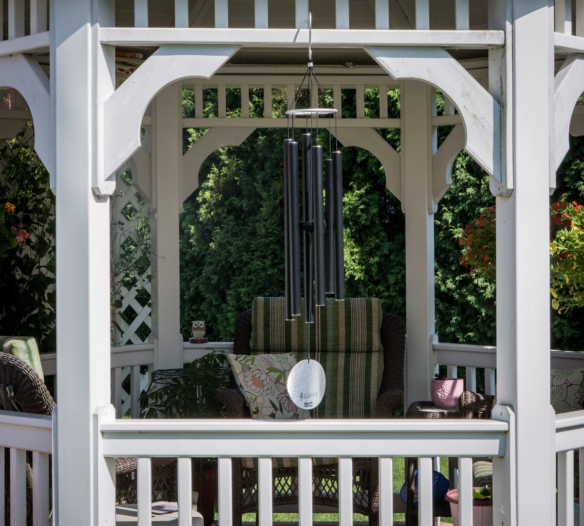 Nature's Melody AT36BK 36-inch Aureole Tunes Windchime - Black
