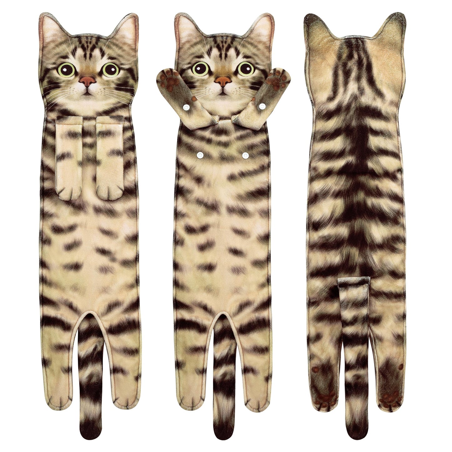Cat Funny Hand Towels - Cute Bathroom Kitchen Towels Cat Decor Decorative Hanging Face Towels Super Absorbent Soft -Unique Mothers Day Birthday