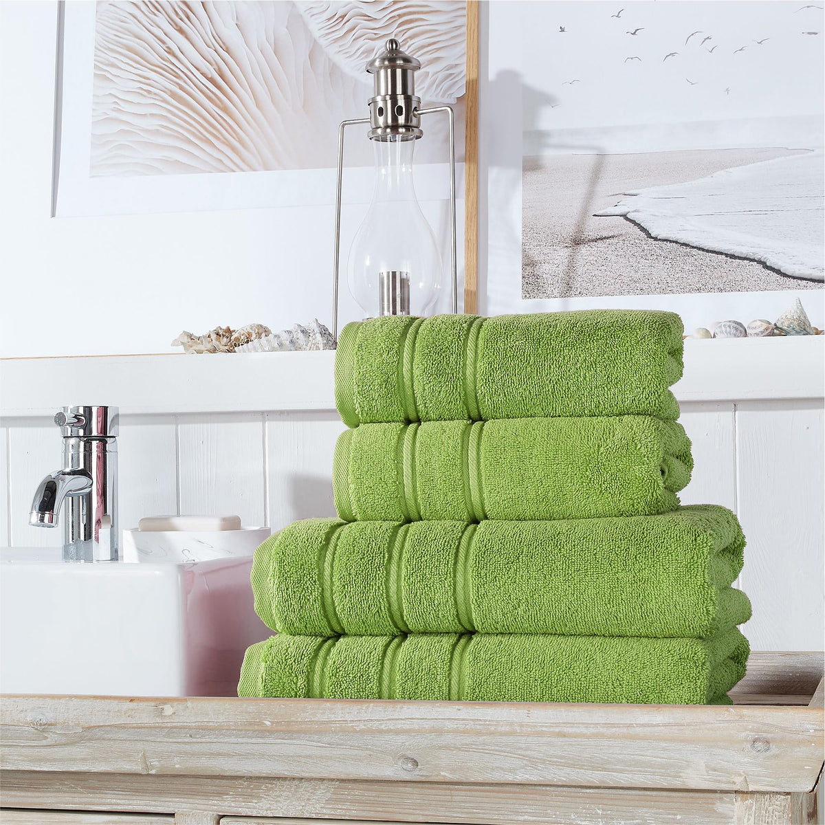 Christy Antalya Family Towel Set | 6 Piece | 100% Turkish Cotton | 600GSM | Soft Plush Luxury Towel Set | 2 Bath Sheets 2 Bath Towels 2 Hand Towels