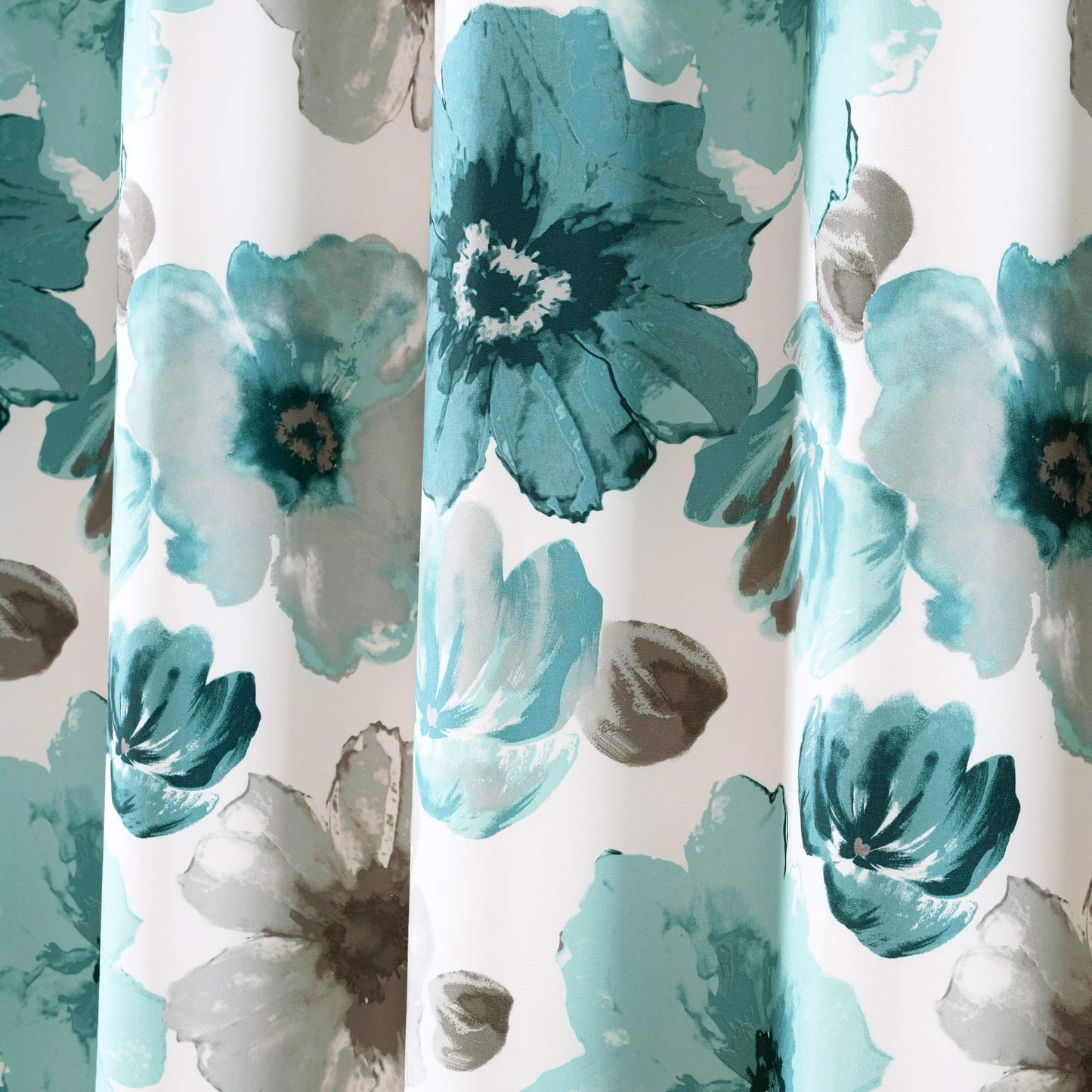 Lush Decor Leah Shower Curtain Blue Single 72X72