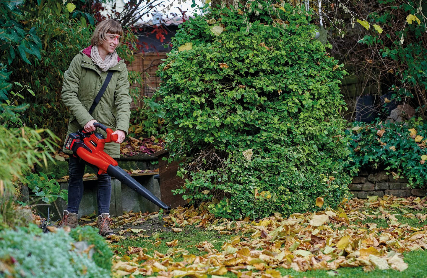 Power X-Change 36V Cordless Leaf Blower And Vacuum - Air Blower With Suction Function And Turbo Switch - GE-CL 36/230 Li E Solo Garden Blower