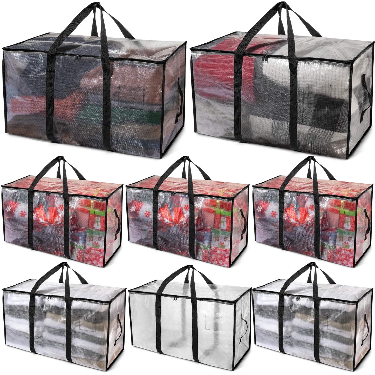 ClearSpace Oversized Moving Bags or Storage Bag  Large Moving Boxes with Backpack Straps, Zippers & Handles  Heavy-Duty Packing Bags for Moving,