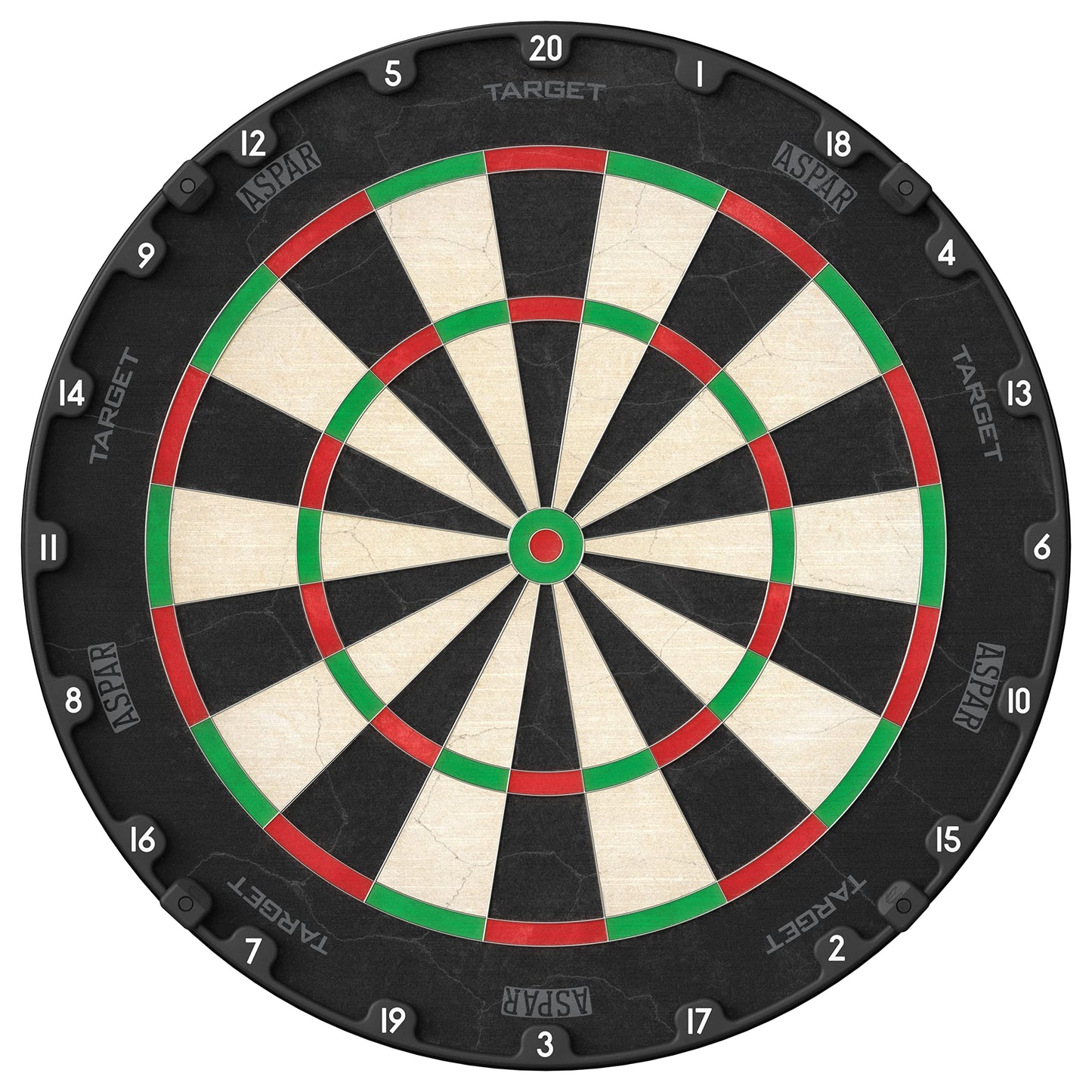 Target Darts Aspar Dart Board | Steel Tip Dartboard with Self Recovering Sisal Bristles & Rotational Score Ring | Thin Wire Regulation Competition
