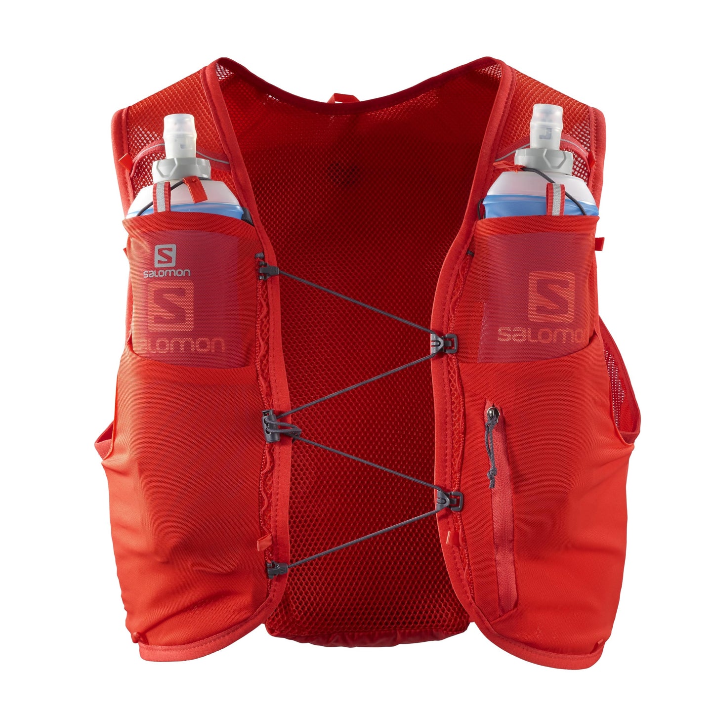 Salomon Adv Hydra Vest 8 Unisex Hydration Vest Trail running Hiking, Comfort and Stability, Quick Access to Hydration, and Simplicity, Red, XS