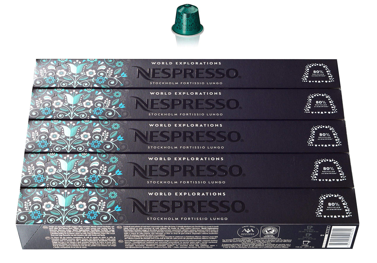 Nespresso OriginalLine: Stockholm Fortissio Lungo, 50 Capsules