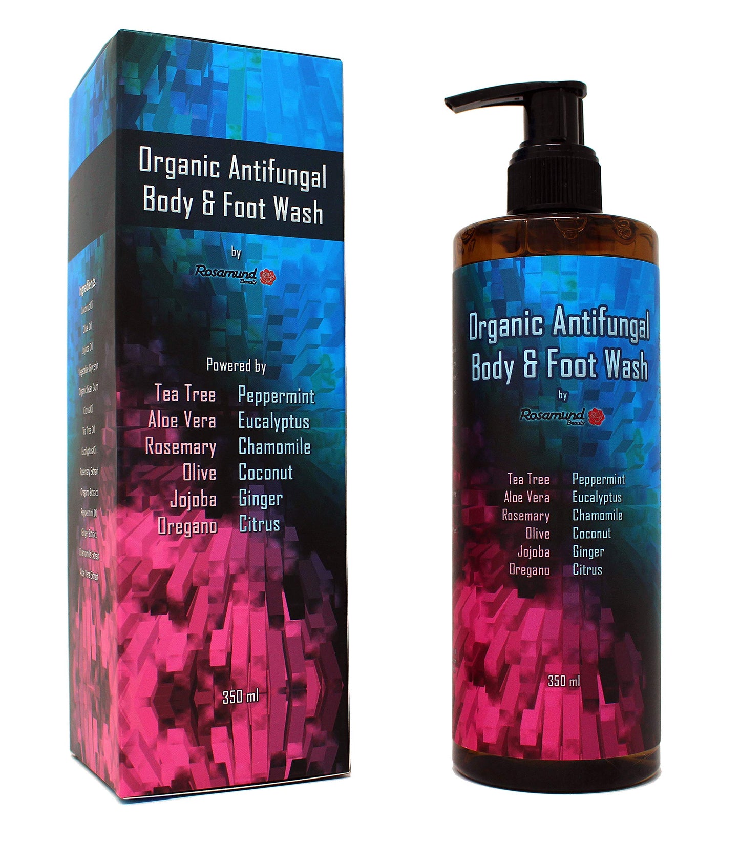 Organic Antifungal Body & Foot Wash | Tea Tree | Antibacterial | Relieve Acne, Eczema, Warts, Athlete?s Foot, Ringworm, Toenail Fungus, Jock Itch |