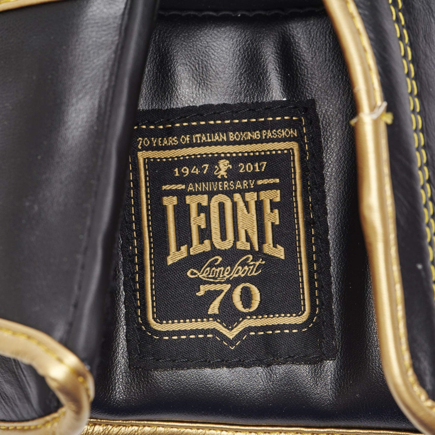 LEONE 1947, Boxing Gloves, Unisex Adult, Black, 12 OZ, GN039