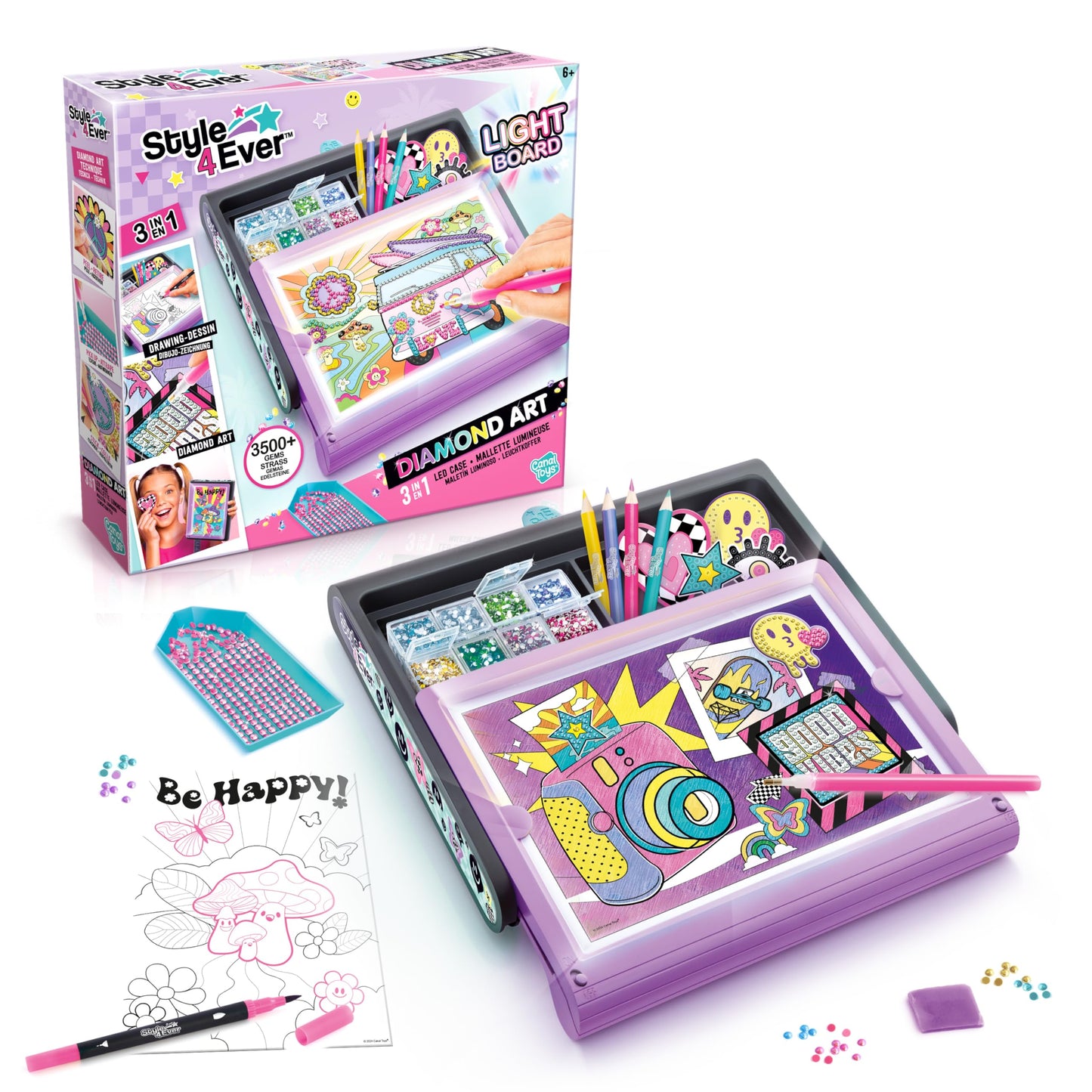 Style 4 Ever Diamond Art 3-in-1 LED Case