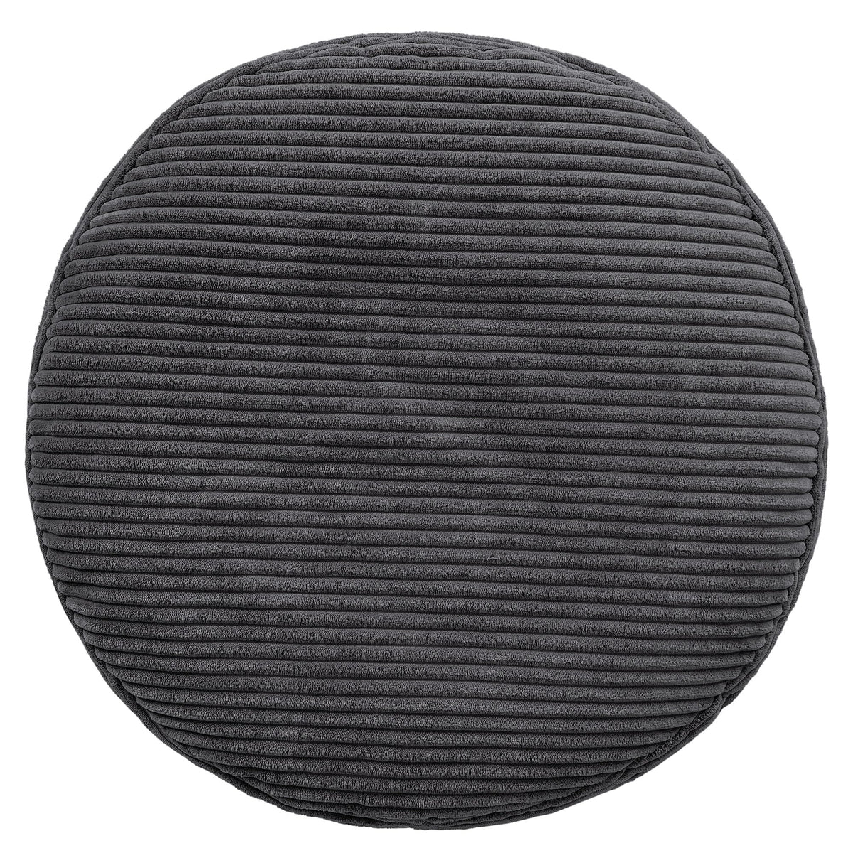icon Milano Large Cord Bean Bag Footstool with Filling Included, Grey