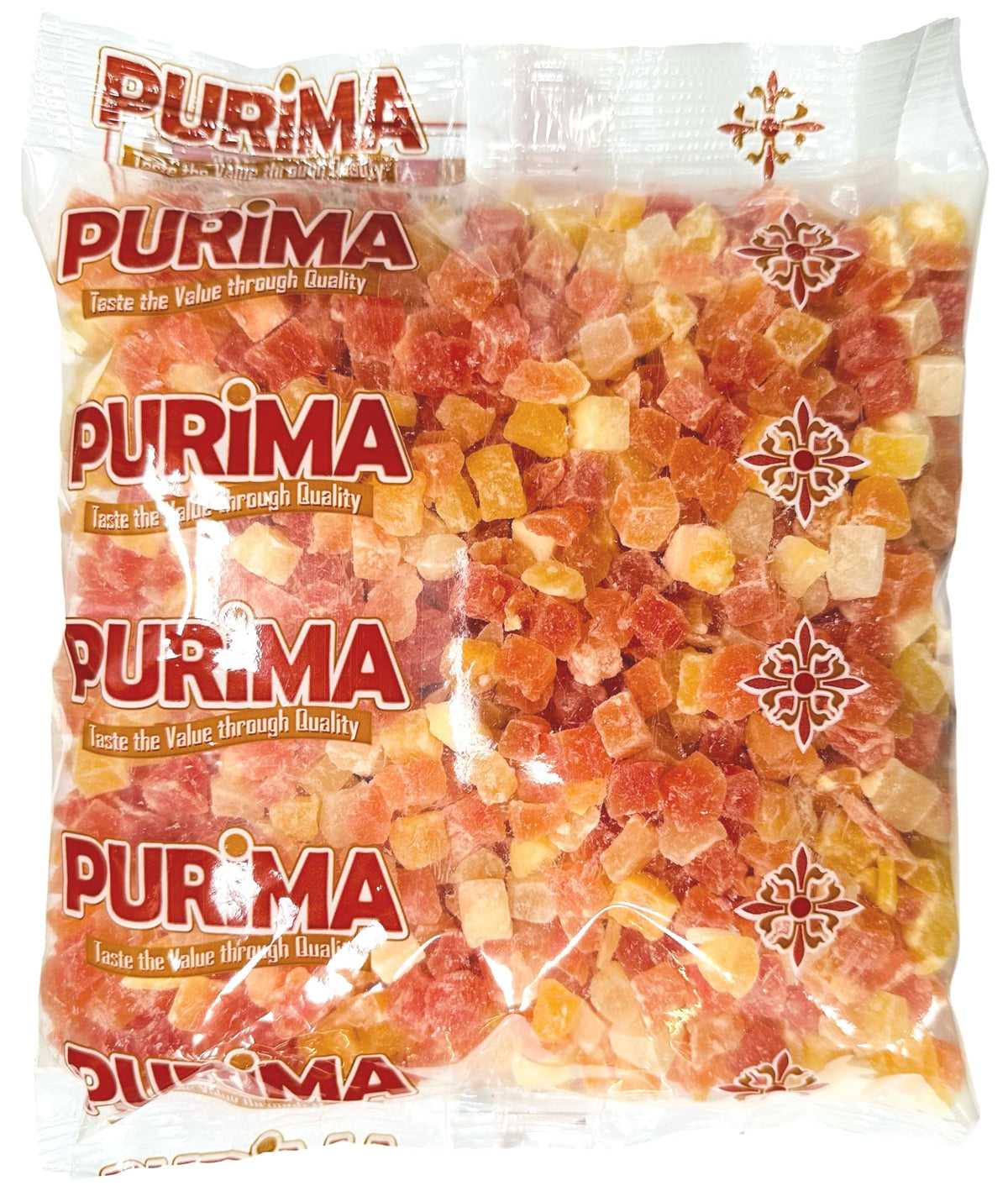 Dried Papaya 1kg ? Dry Diced Chunks & Pieces Sweetened with Added Sugar - Dehydrated Tropical Exotic Fruit Crystallised Dice Core Cubes Sweet Candied