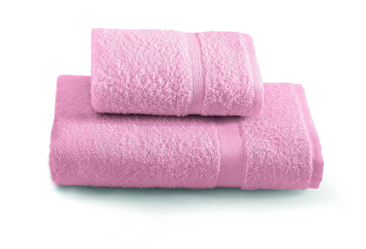Gabel Plain Towel Set, 100% Cotton, 100 x 60 x 0.8 cm 100x60x0.8 cm pink