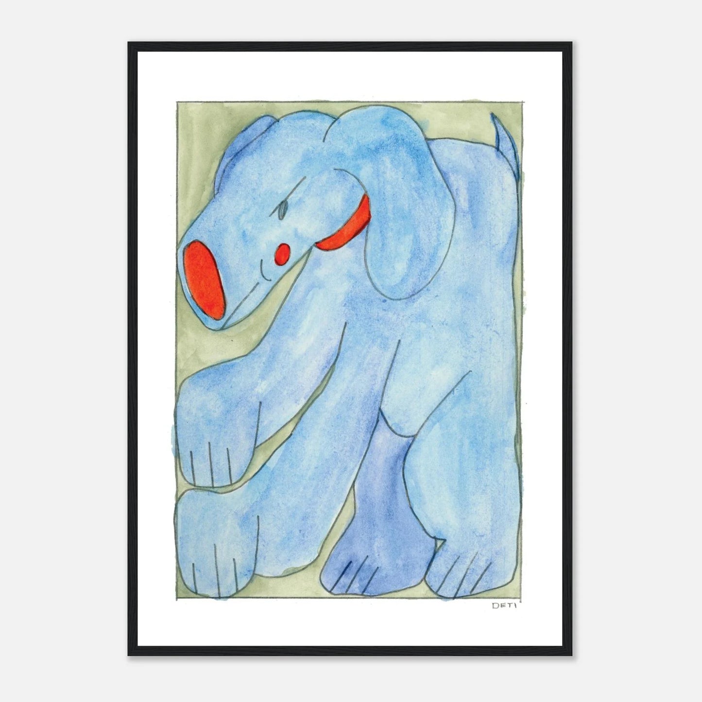 Hayley Deti - 'Boog 2 (Mischief)' Framed Print