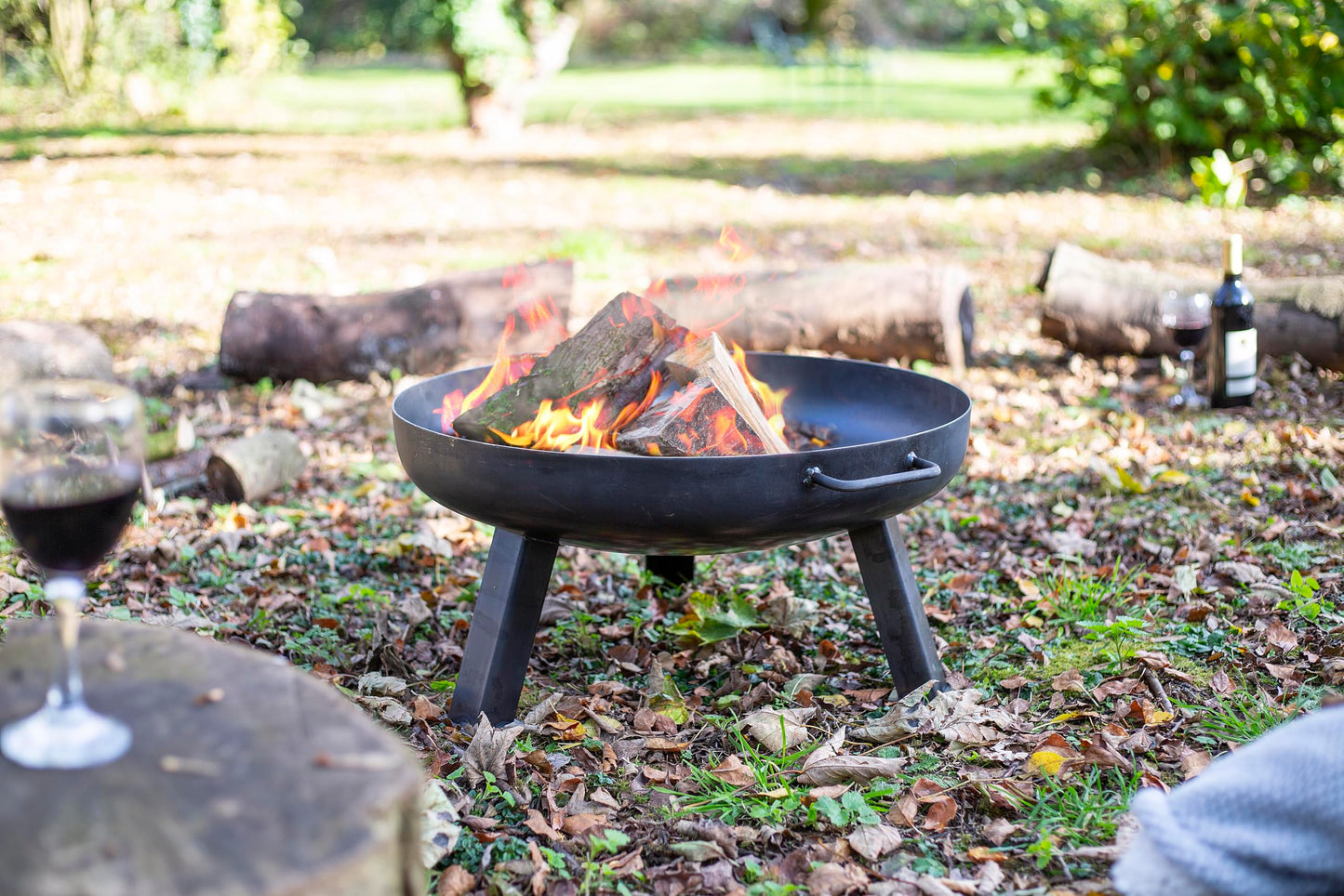 PITTSBURGH INDUSTRIAL FIREPIT SMALL, Oiled Steel