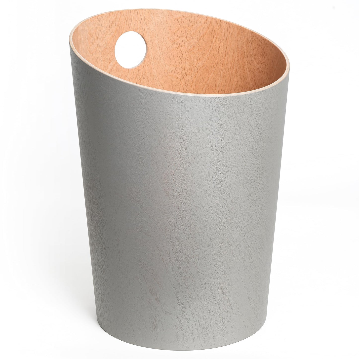 Kazai. Design Paper Bin 'Bennet' | Unique Waste Paper Basket for Office, Bedroom, Children's Room, and More | Office Bin Made of Real Wood Veneer |