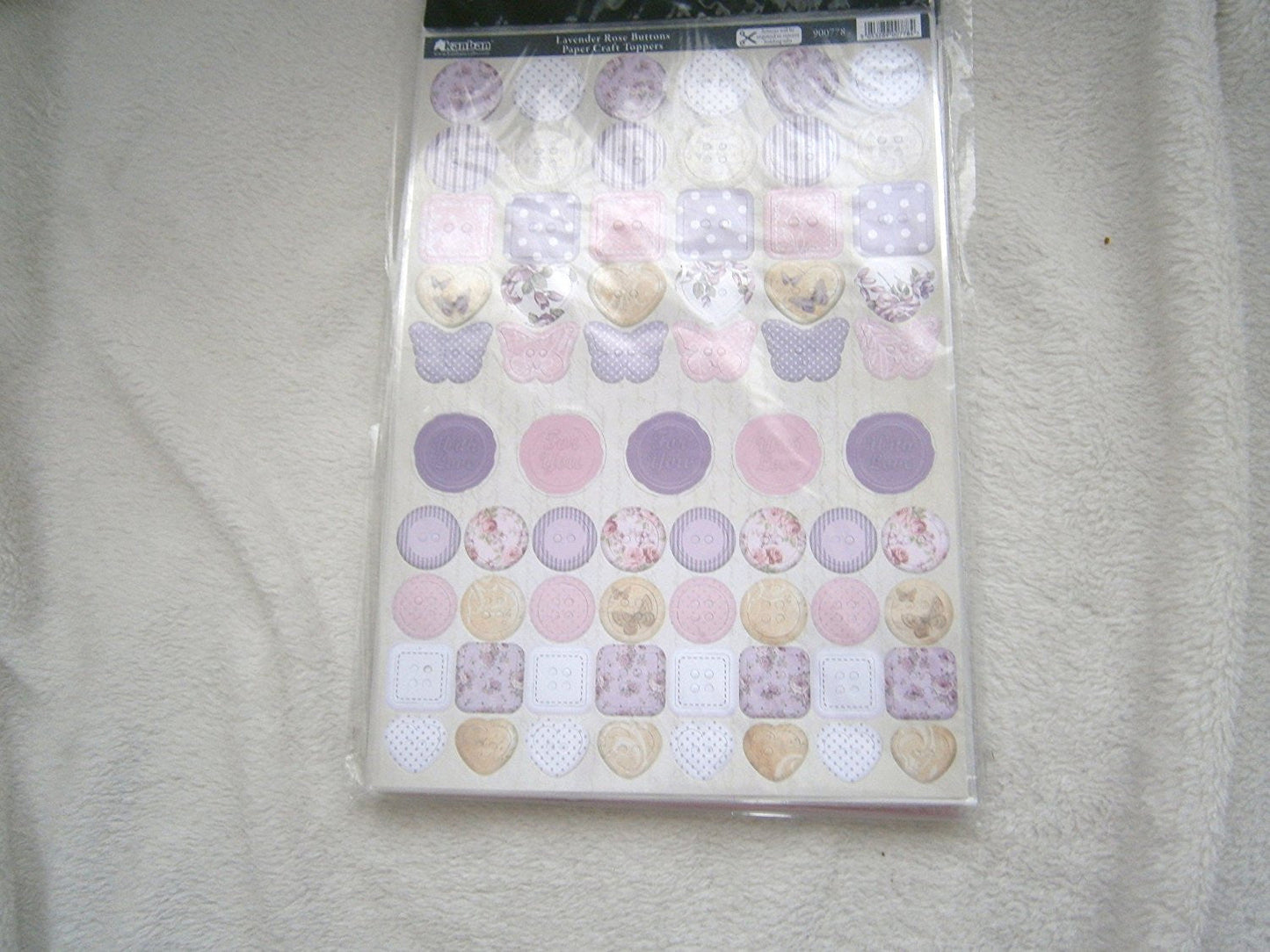 lavender accents paper craft toppers