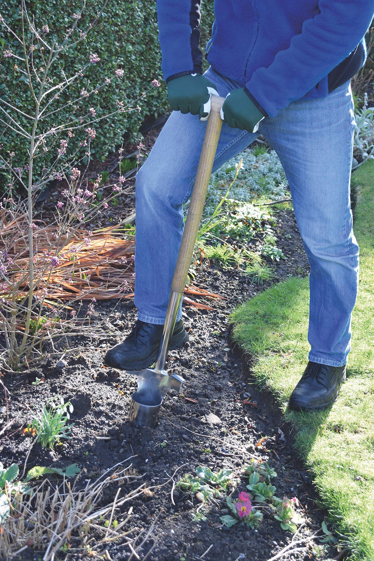 Spear & Jackson 4813BP Traditional Stainless Long Handled Bulb Planter