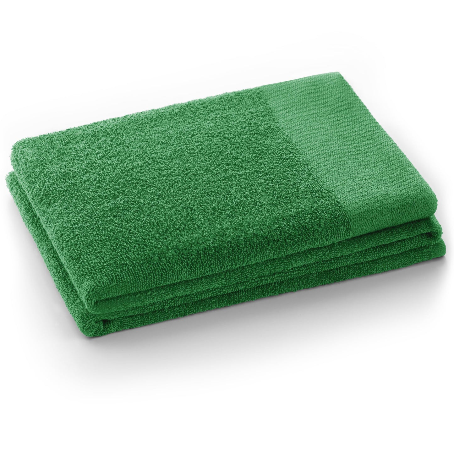 AmeliaHome Set 6pcs 4 Towels 50x100 cm and 2 Bath Towels 70x140 cm 100% Cotton Absorbent Green Amari