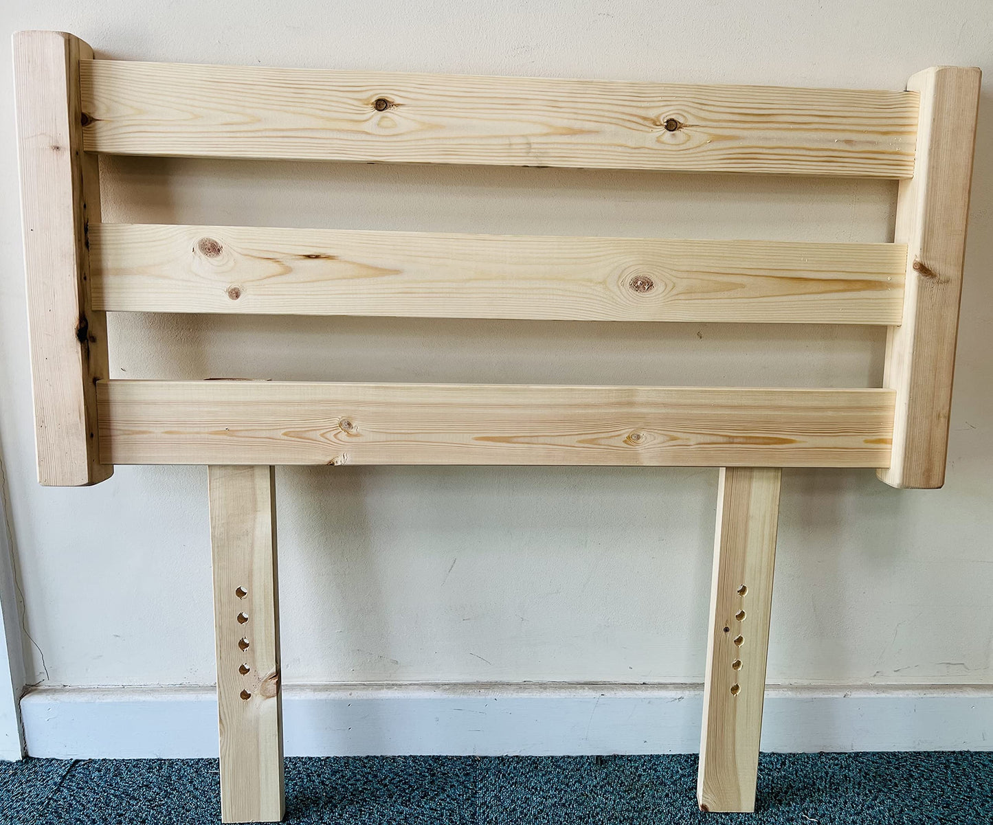 STRICTLY BEDS&BUNKS Solid Pine Headboard (Natural, 3ft Single)