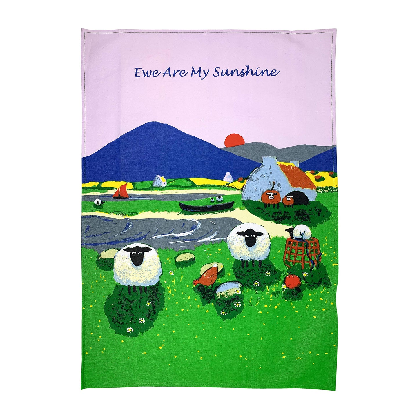 Thomas Joseph Ewe Are My Sunshine Sheep Tea Towel