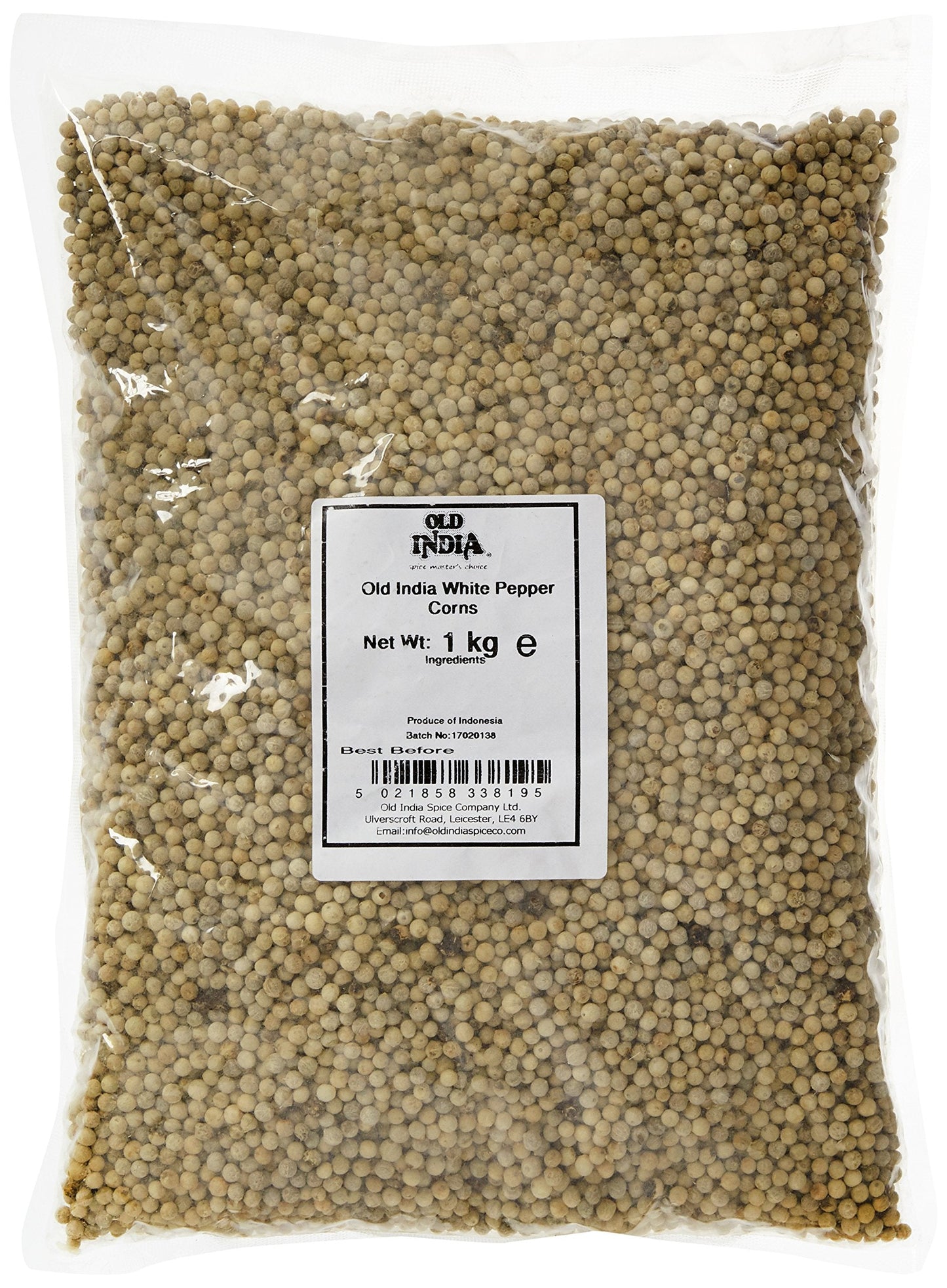 Old India White Pepper Corns 1 Kg