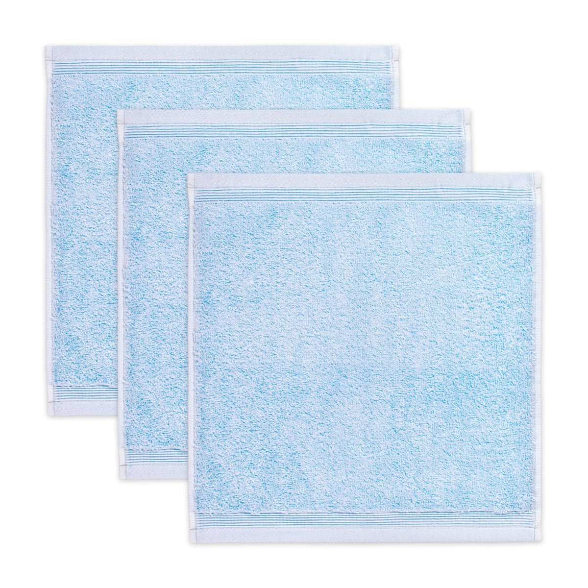 M?ve 3er set Superwuschel soap cloth 30 x 30 cm made of 100% cotton, aquamarine