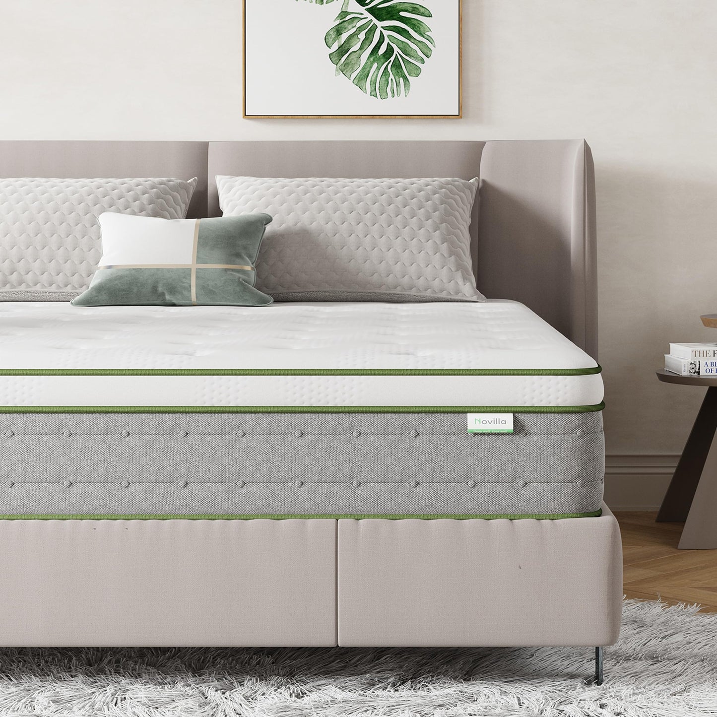 Novilla Gel Memory Foam Pocket Sprung Mattress, 8 Inch King Size Mattress Medium Firm