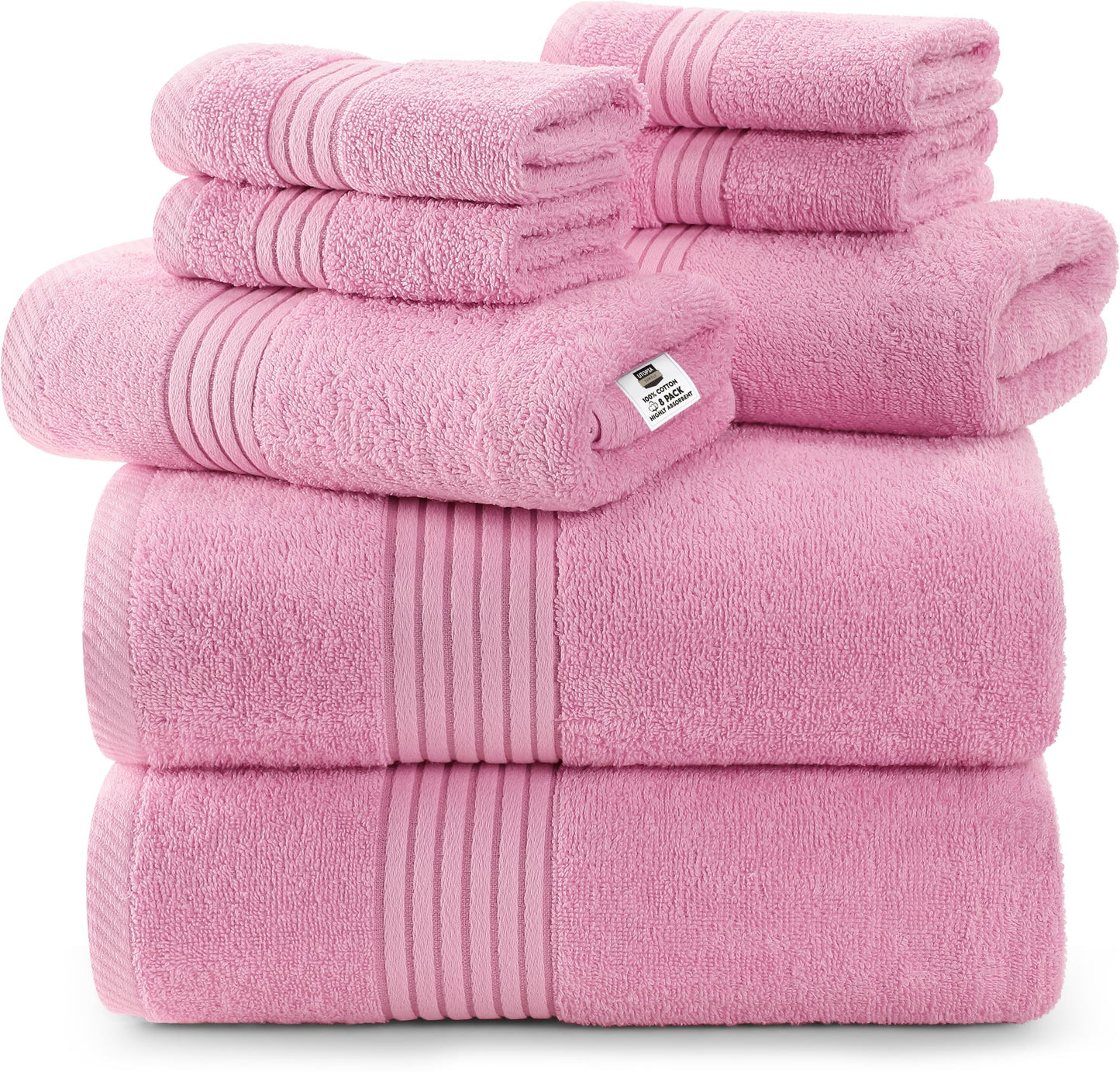 Utopia Towels 8-Piece Luxury Towel Set, 2 Bath Towels, 2 Hand Towels, and 4 Wash Cloths