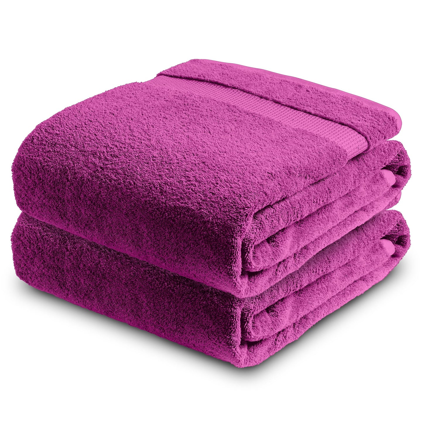 Towelogy? 100% Egyptian Cotton Super Jumbo Bath Sheet 100x180cm Spa Body Wrap Extra Large Bath Towel Hotel Quality Machine Washable (Plum Purple, 2)