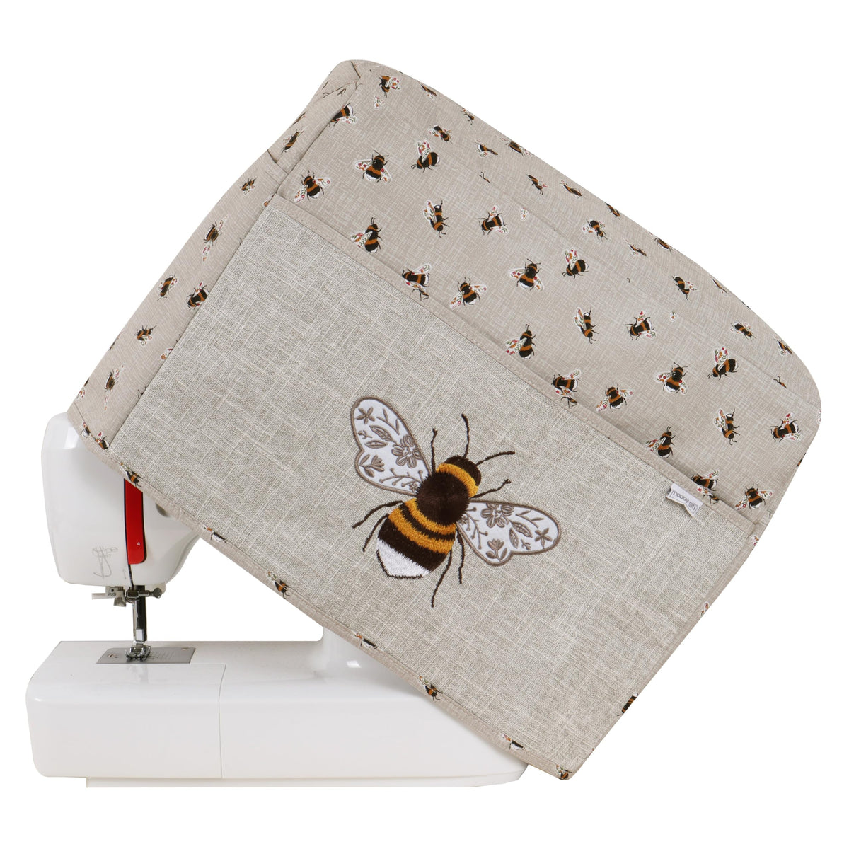 Hobby Gift Exclusive Sewing & Embroidery Machine Cover with Pockets, Dust, for Most Standard Machines Singer Brother, Bee