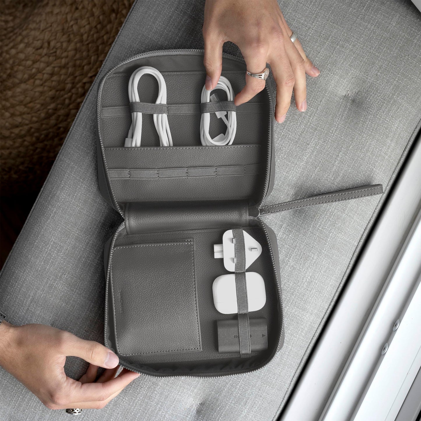 Stackers Slate Grey Cable Tidy