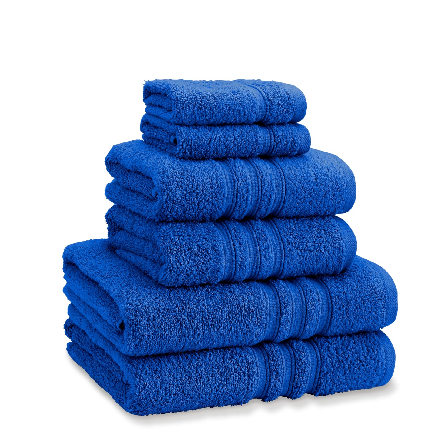 Catherine Lansfield Zero Twist Cotton 6 Piece Towel Bale Set Cobalt Blue