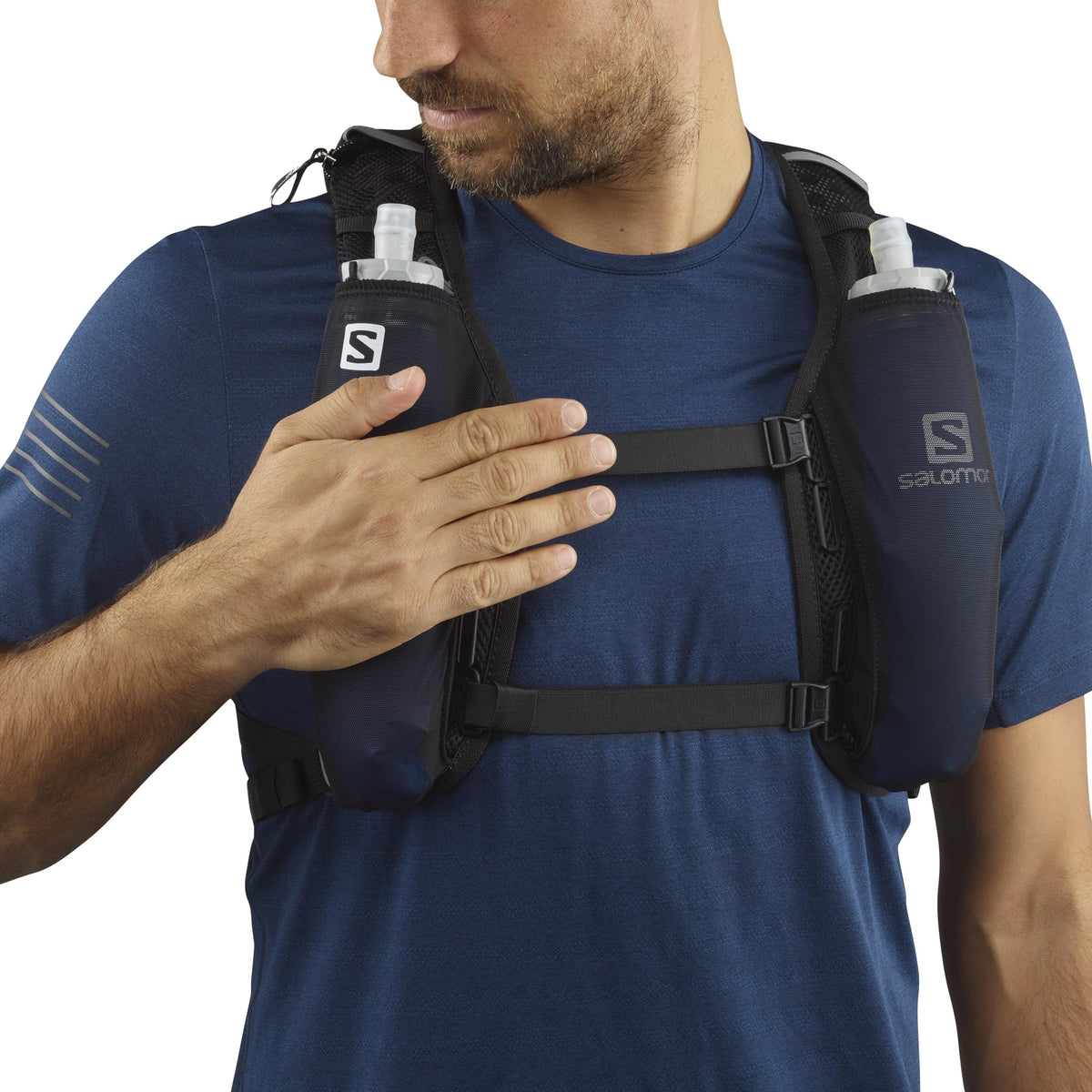 Salomon Agile 6 Unisex Unisex Hydration Vest, Trail Running, MTB, Running, Hiking, Dynamic Comfort, Quick Access, and Versatility, Black