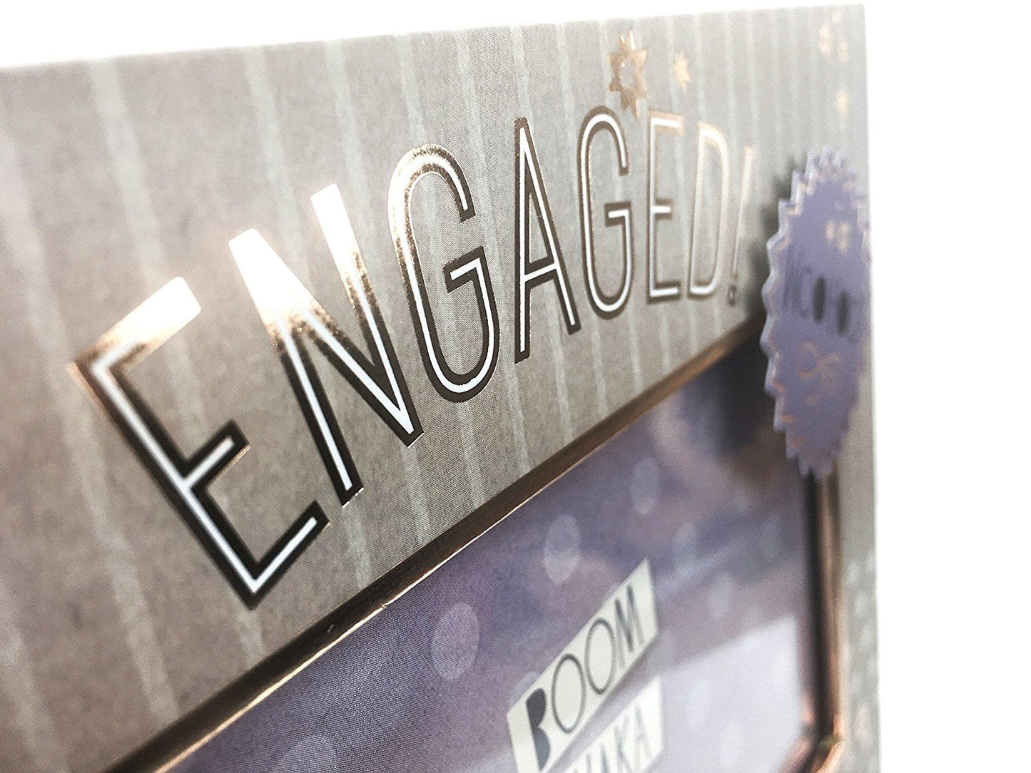 Engagement Photo Frame Gift Modern and Funky With Sentiments