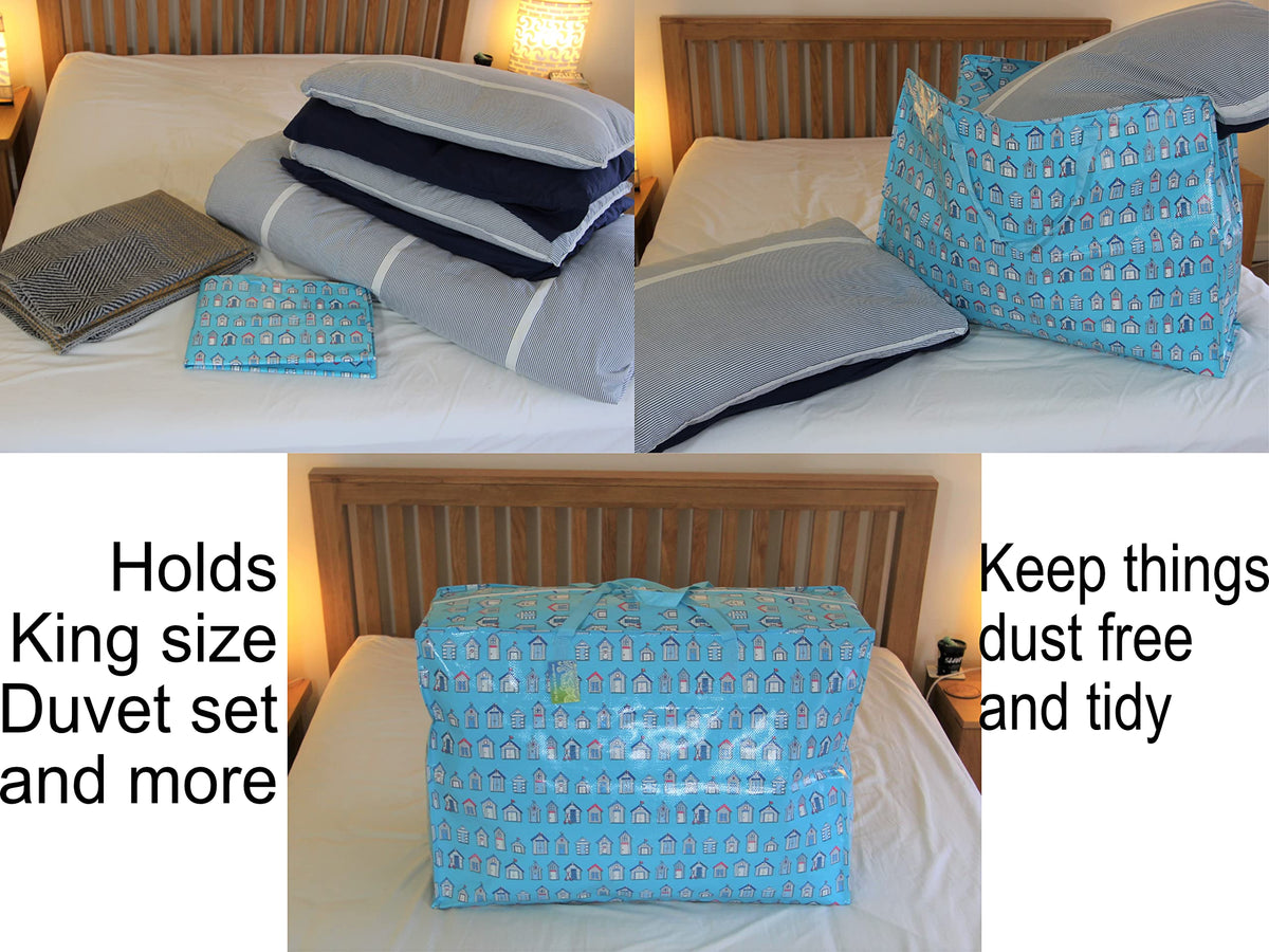 The Pescara Collection Extra Large Storage Bags Water & Dust Resistant. Double zipped storage bags for toys, laundry, bedding. Underbed Wardrobe Space