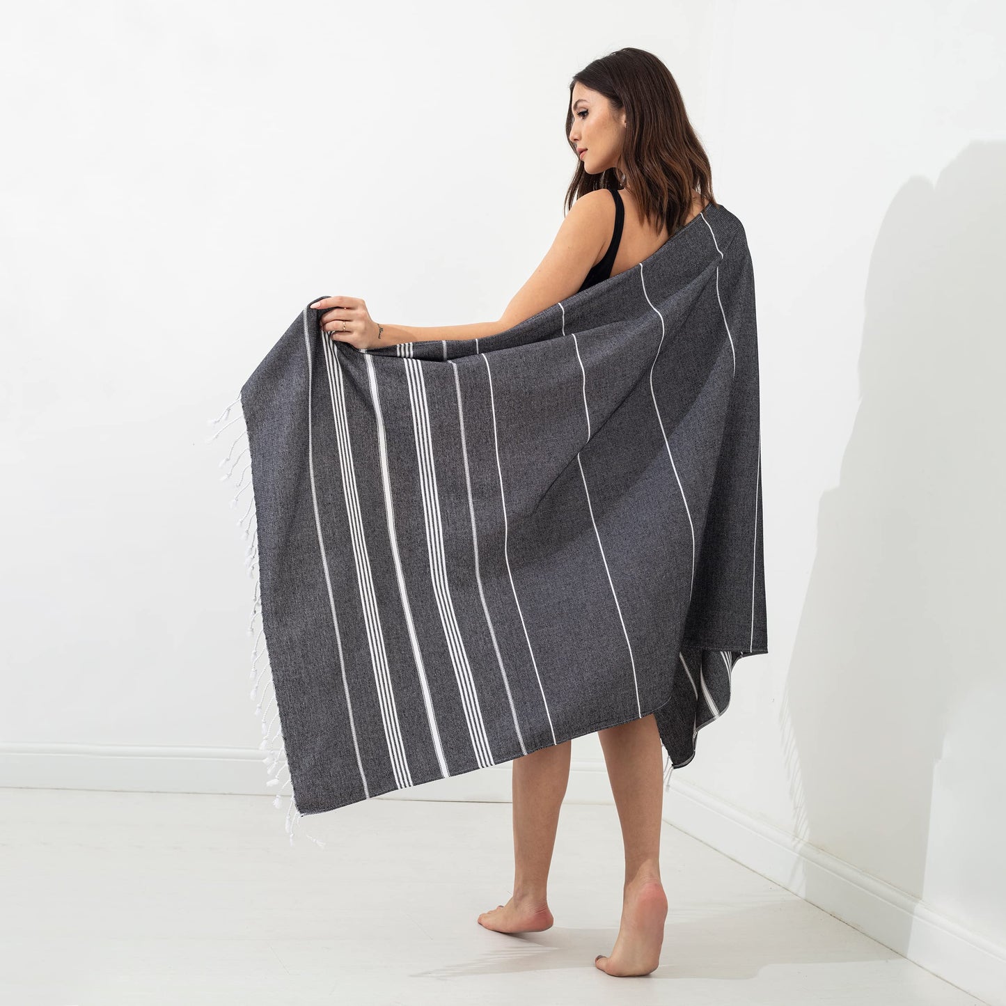 KZY LONDON Beach Towel 2 Pack Large Turkish Beach Towels for Camping, Swimming, Gym - Quick Dry, Absorbent, Lightweight