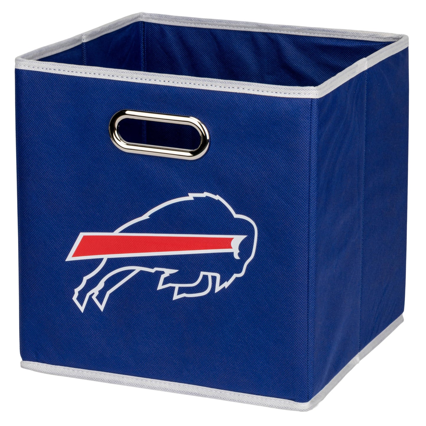 Franklin Sports NFL Buffalo Bills Collapsible Storage Bin - NFL Folding Cube Storage Container - Fits Bin Organizers - Fabric NFL Team Storage Cubes