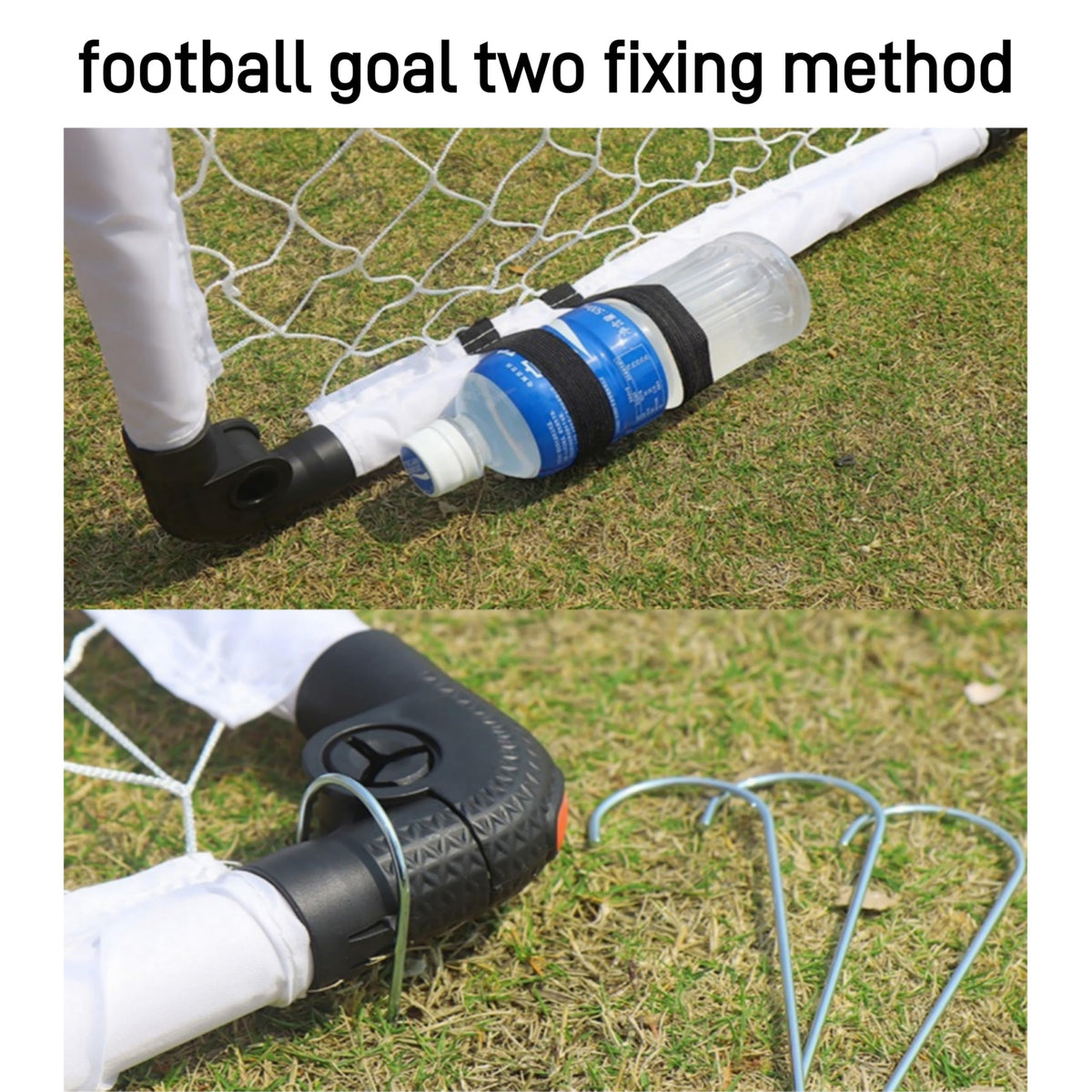 KiBiGOAL Foldable Football Goal Set, Portable Mini Football Net with 15cm Ball ? Indoor/Outdoor Kids Toy for Ages 2-7, Quick Setup Backyard & Garden
