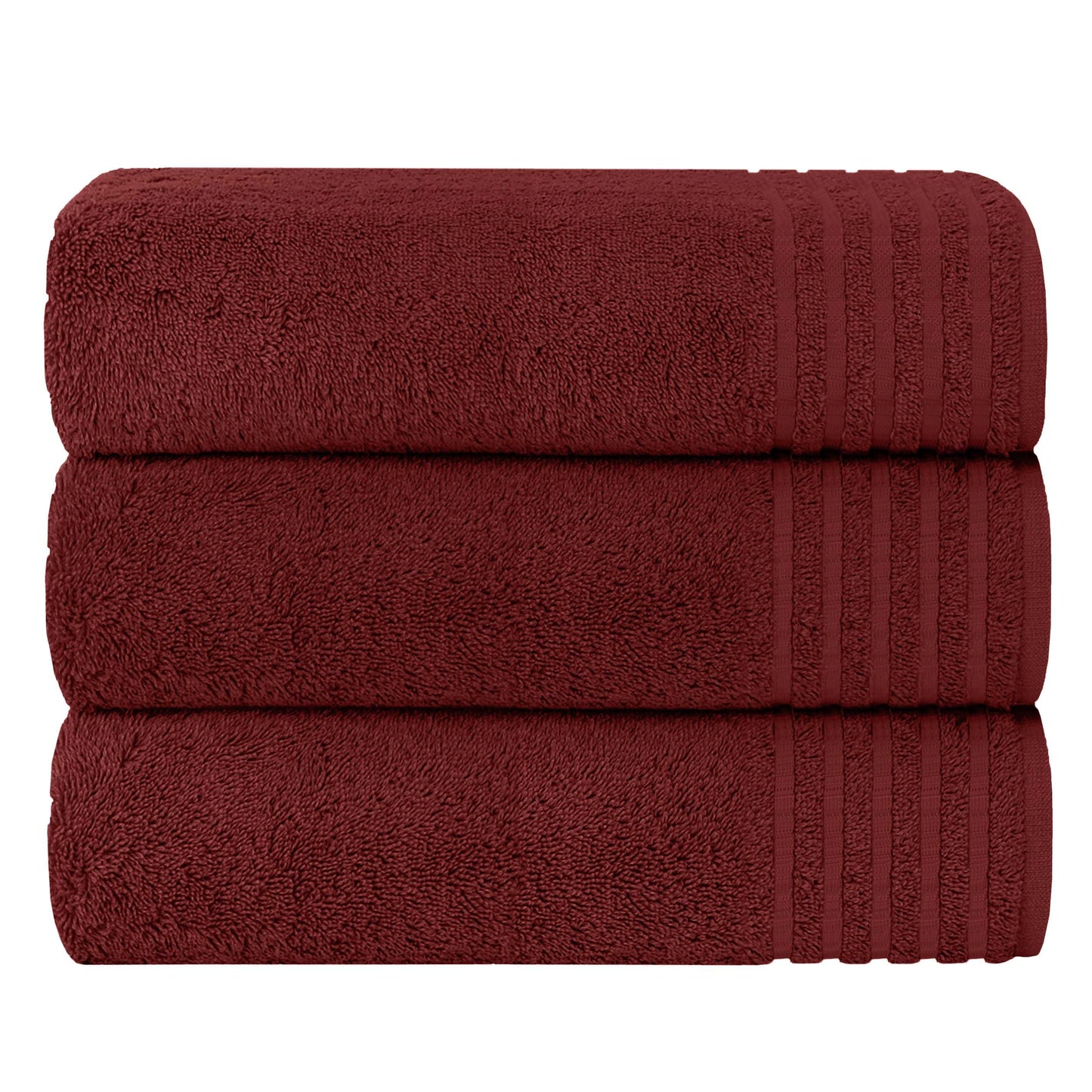 Olivia Rocco Monaco 3 Pack Bath Sheets Highly Absorbent Premium Quality 100% Cotton Large Towel Set Extra Soft Quick Dry Large Towels Bath Sheet 500