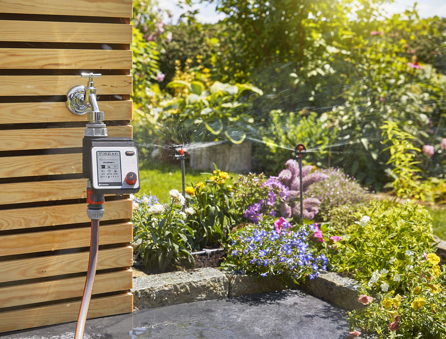 Gardena Watering Control Master: Automatic and time-saving watering, 6 schedules, LCD display, Water Now function, Safe-Stop (1892-20)