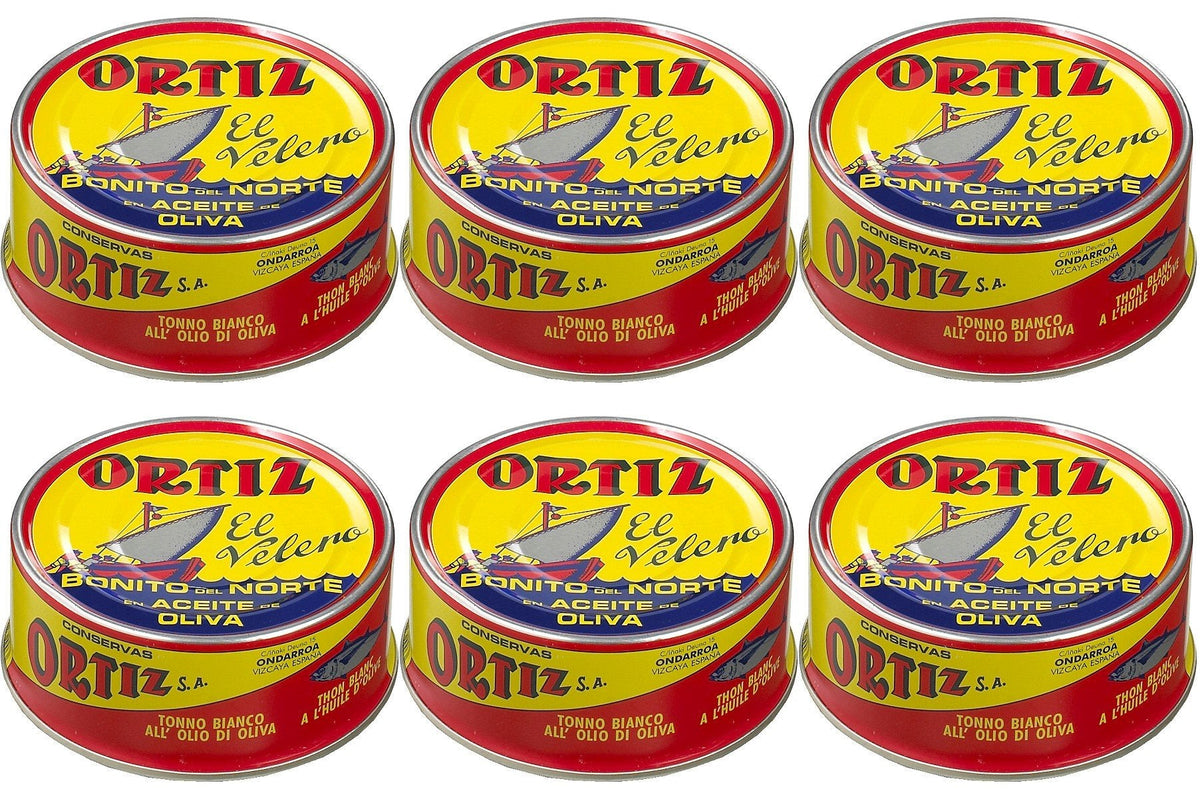 Ortiz Bonito del Norte - White Tuna in Olive Oil 250 gr. - [Pack 6]